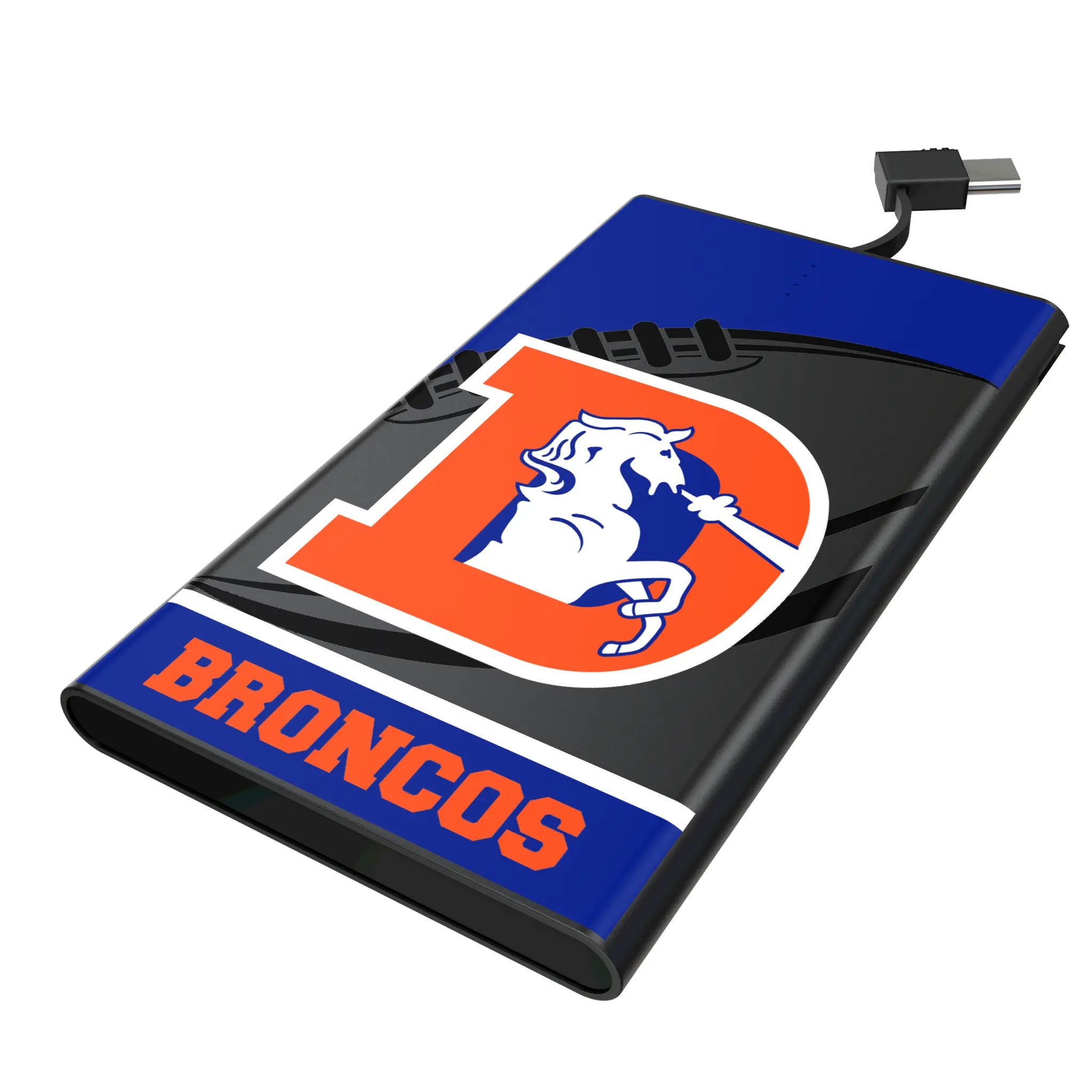 Denver Broncos 1993-1996 Historic Collection Passtime 5000mAh Flat Power Bank