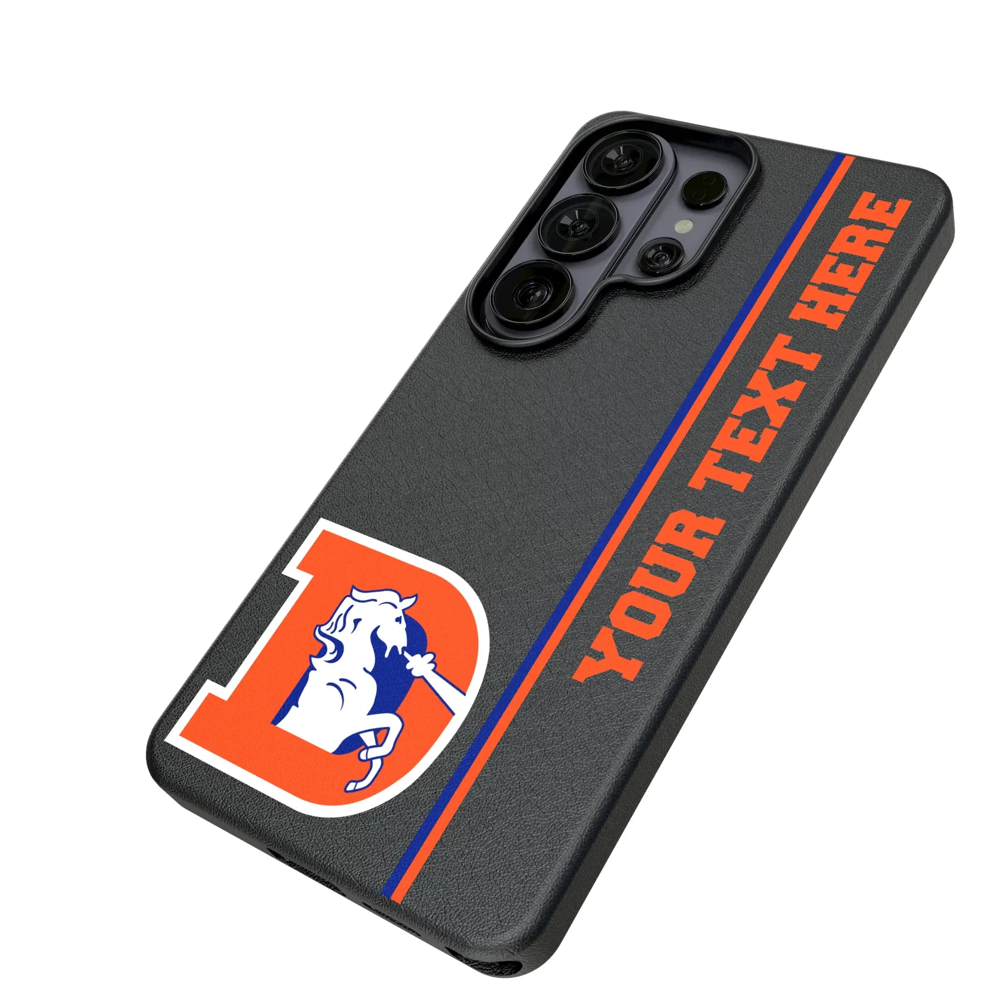 Denver Broncos 1993-1996 Historic Collection Personalized Sidebard Galaxy MagSafe Compatible Phone Case for Samsung Galaxy - Isometric View#Device_Galaxy S26 Ultra