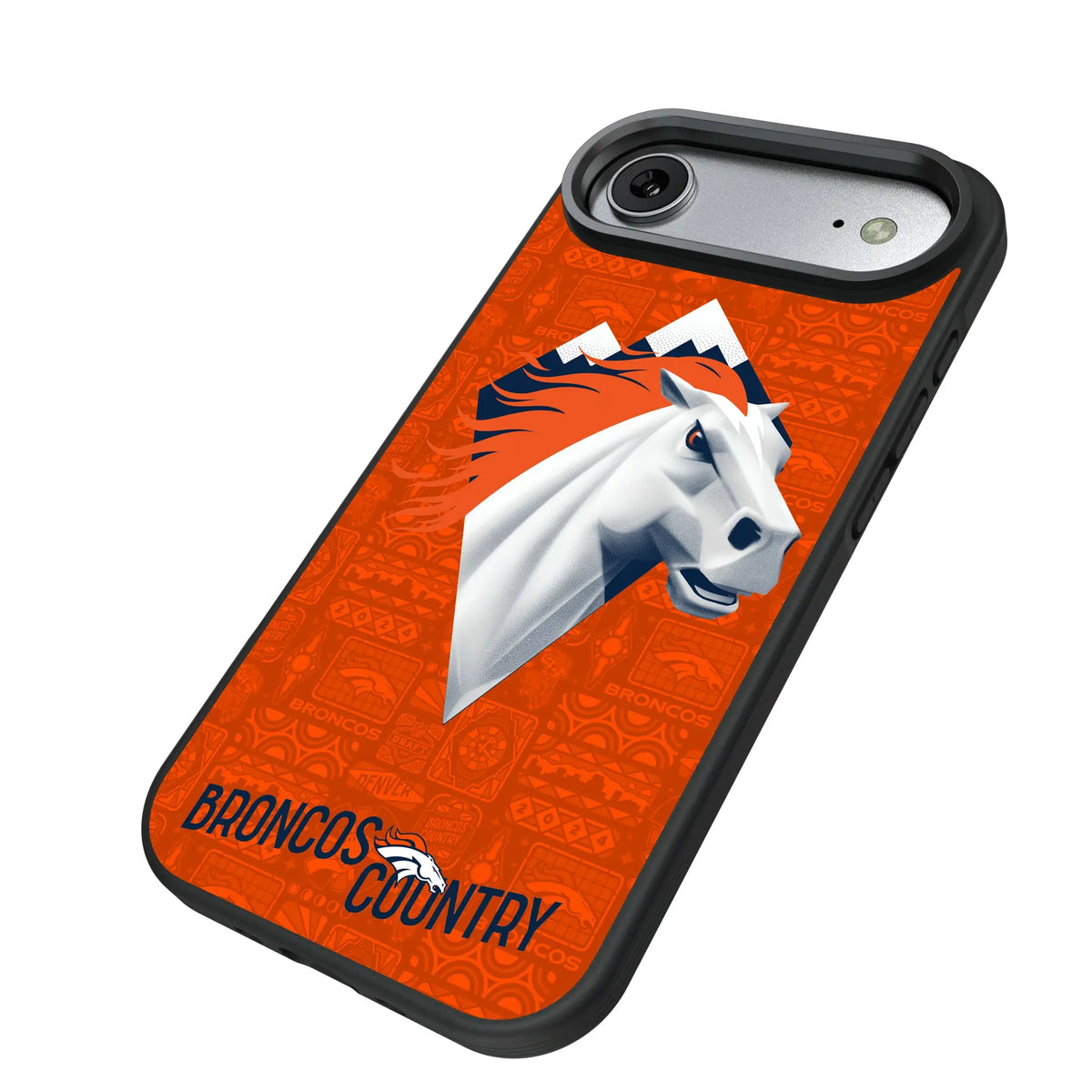 Denver Broncos Deco iPhone Bump Phone Case for Apple iPhone - Isometric View#Device_iPhone Air