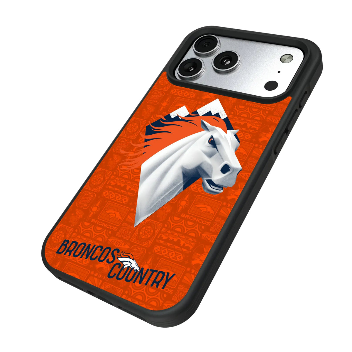 Denver Broncos Deco iPhone Bump Phone Case for Apple iPhone - Isometric View#Device_iPhone 17 Pro Max