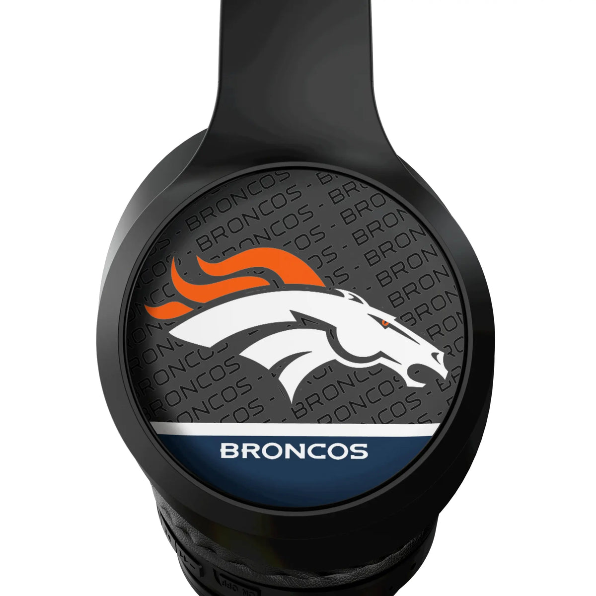 Denver Broncos Endzone Plus Wireless Over-Ear Headphones With Case - Detail