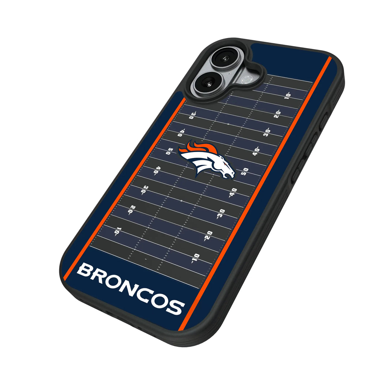 Denver Broncos Field iPhone Bump Phone Case for Apple iPhone - Isometric View#Device_iPhone 17