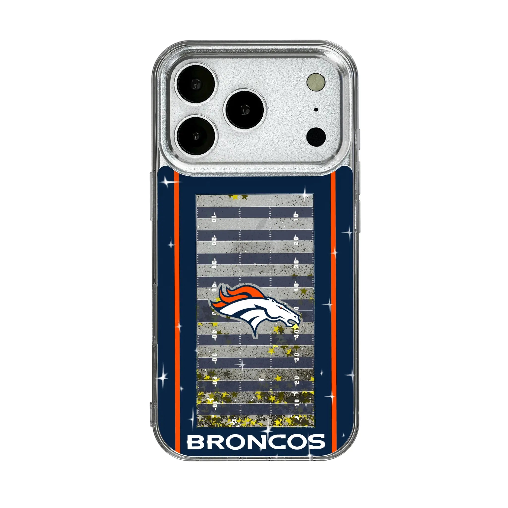 Denver Broncos Field iPhone Glitter Phone Case for Apple iPhone