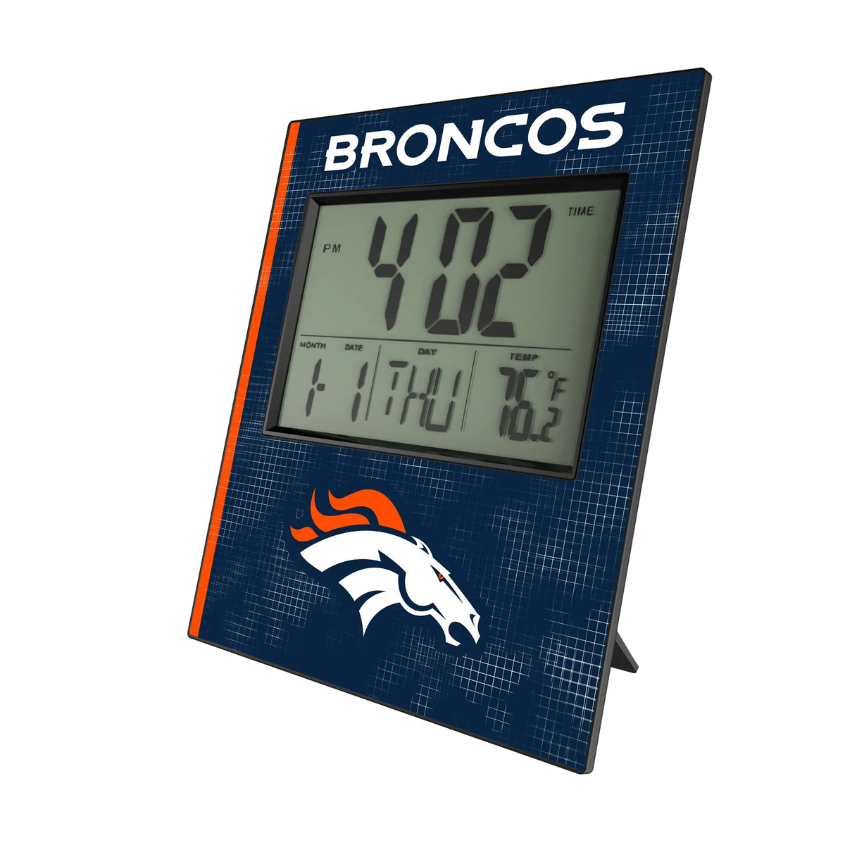 Denver Broncos Hatch Wall Clock