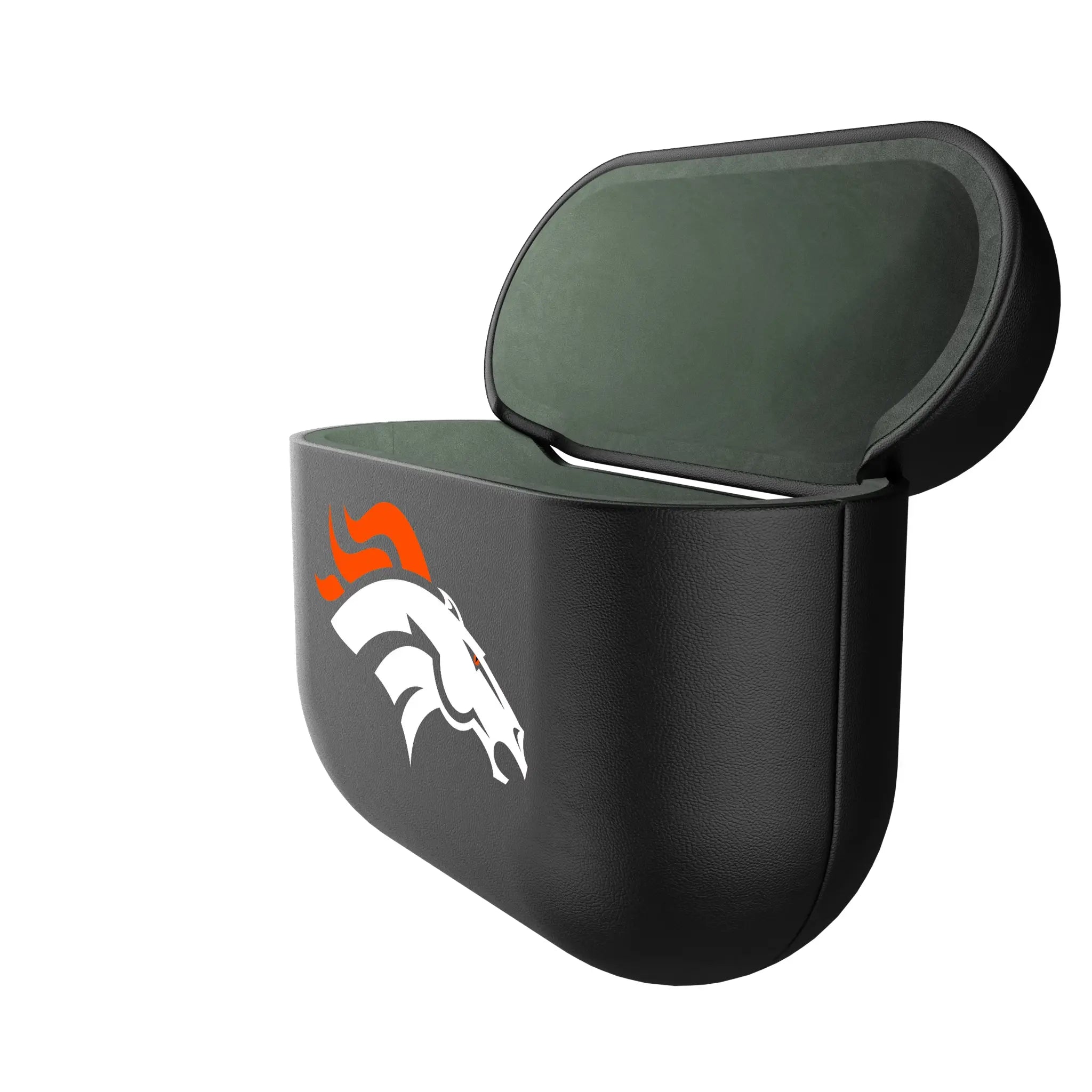 Denver Broncos Insignia AirPods AirPod Case Cover - Isometric View#Device_AirPods 3rd Gen