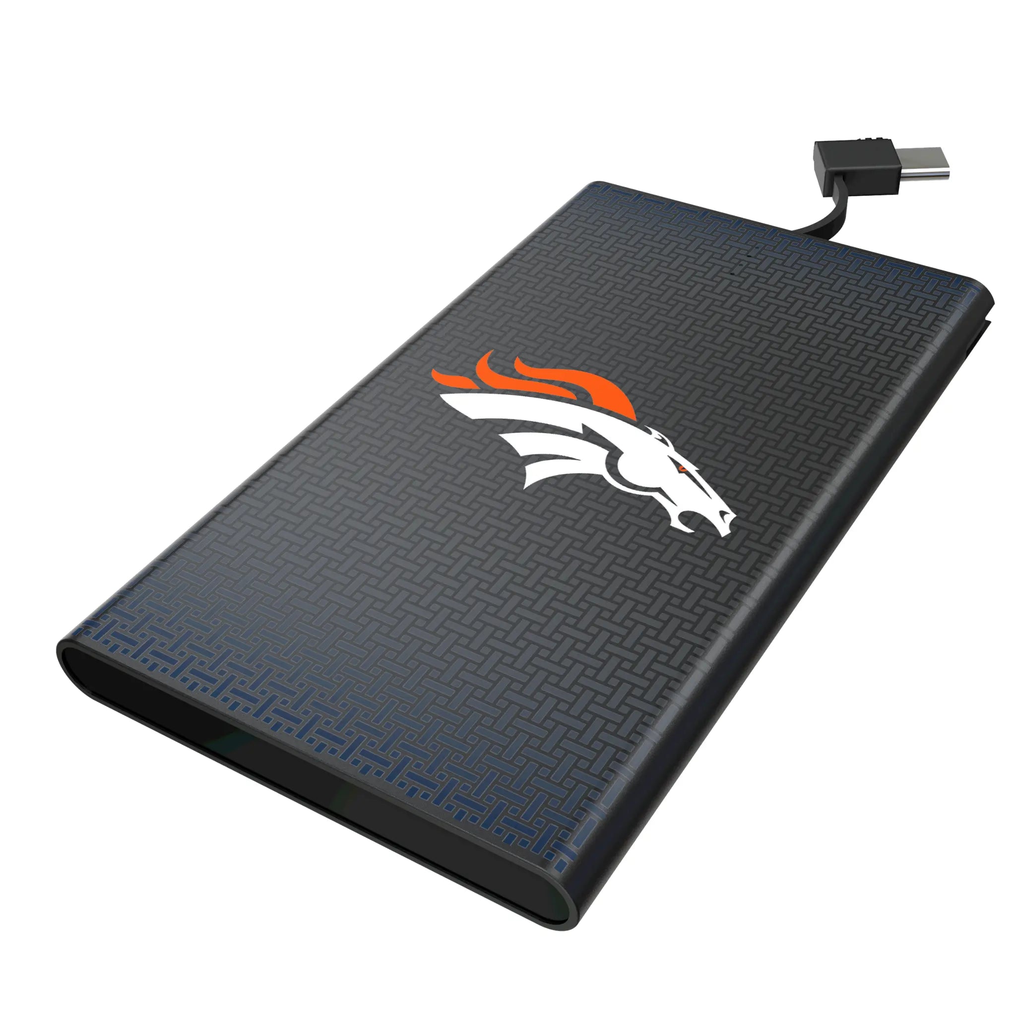 Denver Broncos Linen 5000mAh Flat Power Bank