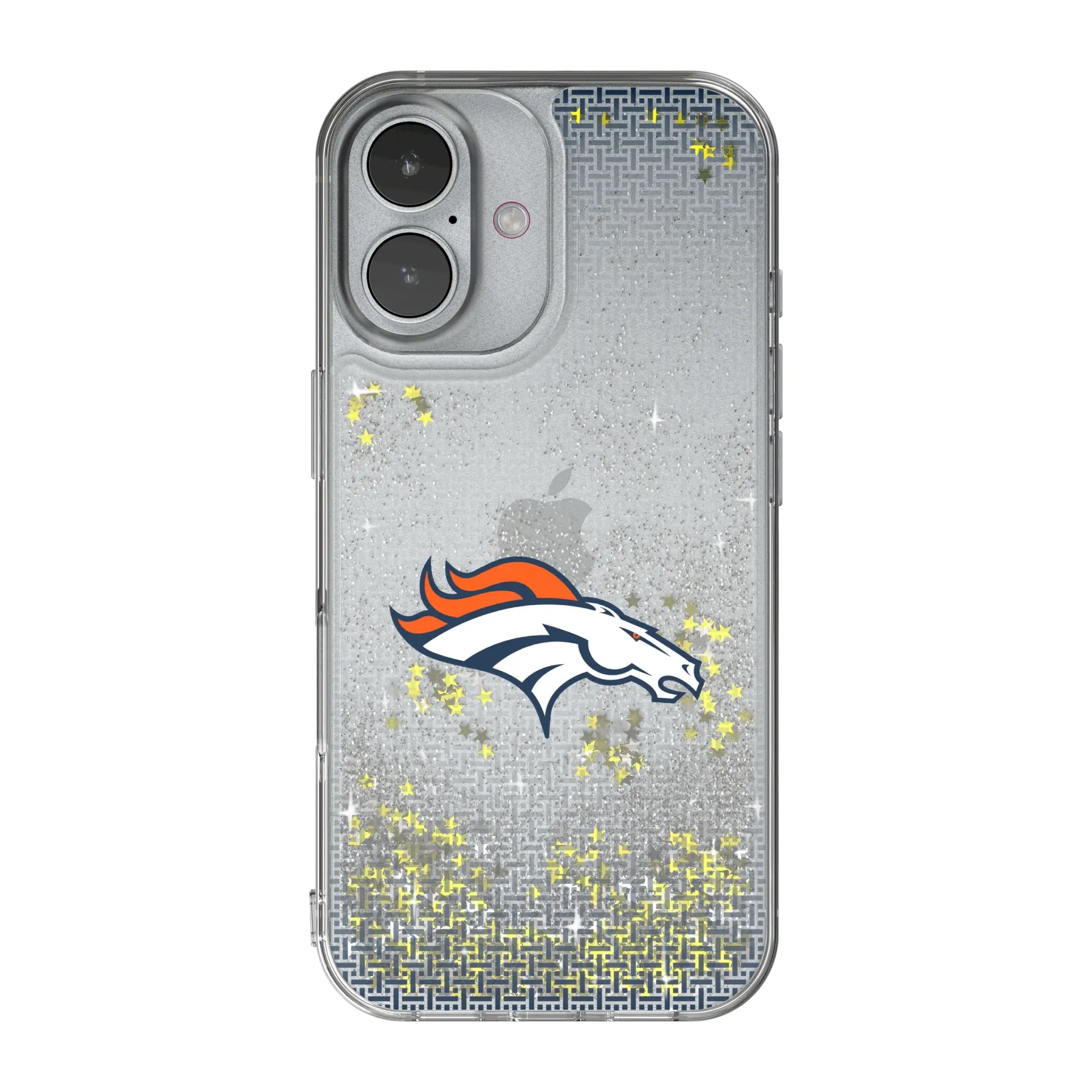 Denver Broncos Linen iPhone Glitter Phone Case for Apple iPhone