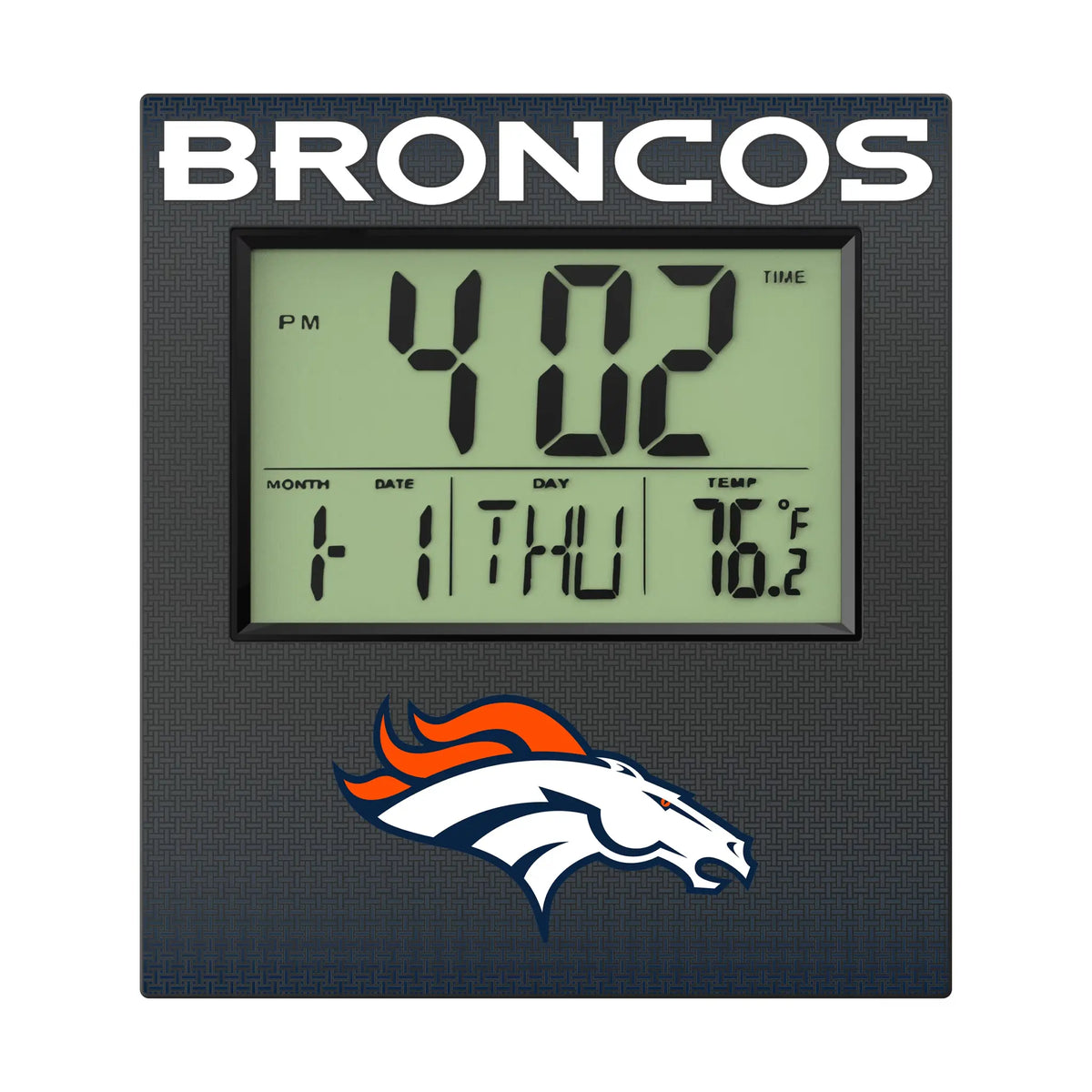Denver Broncos Linen Wall Clock