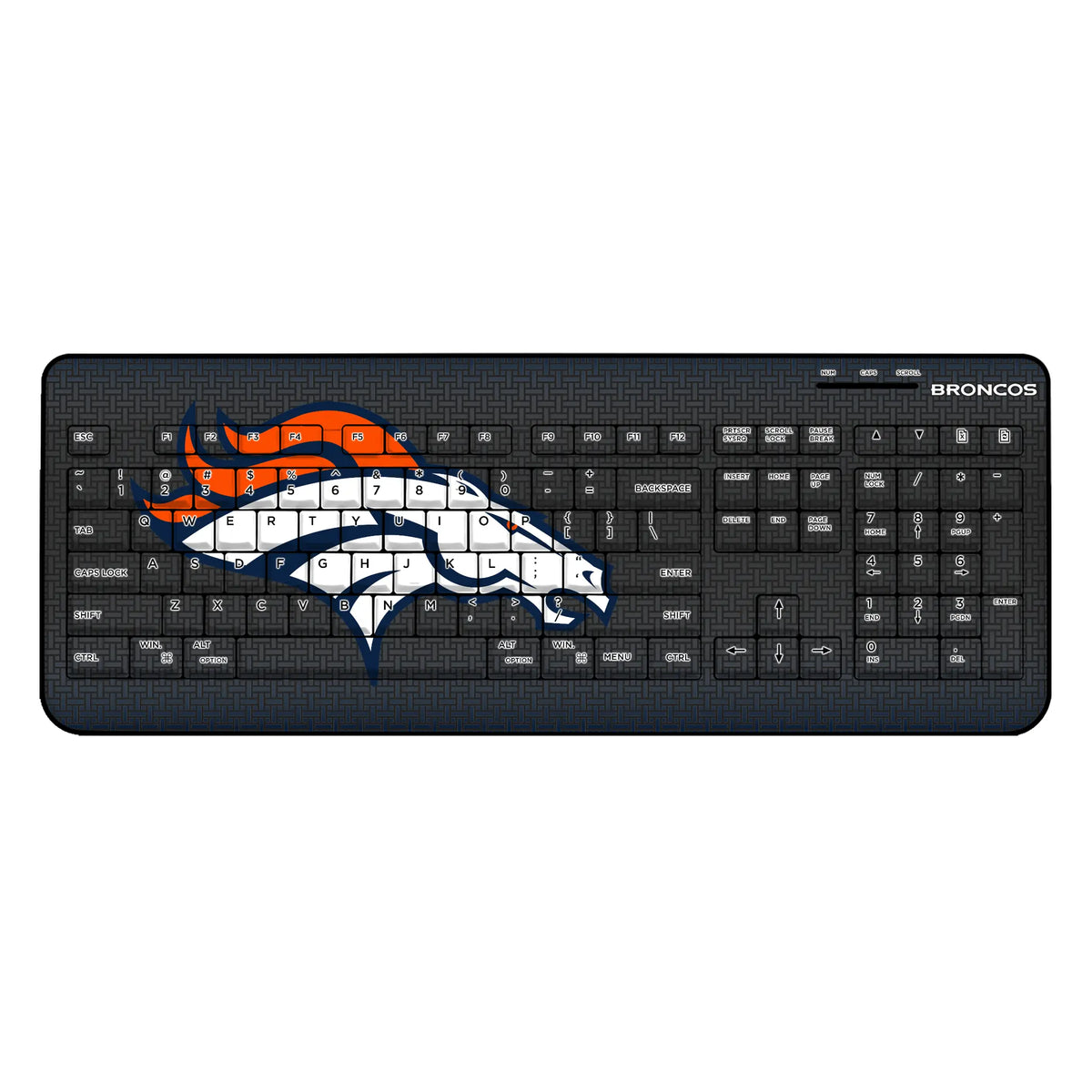 Denver Broncos Linen Wireless USB Keyboard