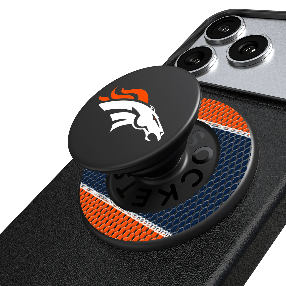 Denver Broncos Mesh Popsockets Round Magnetic