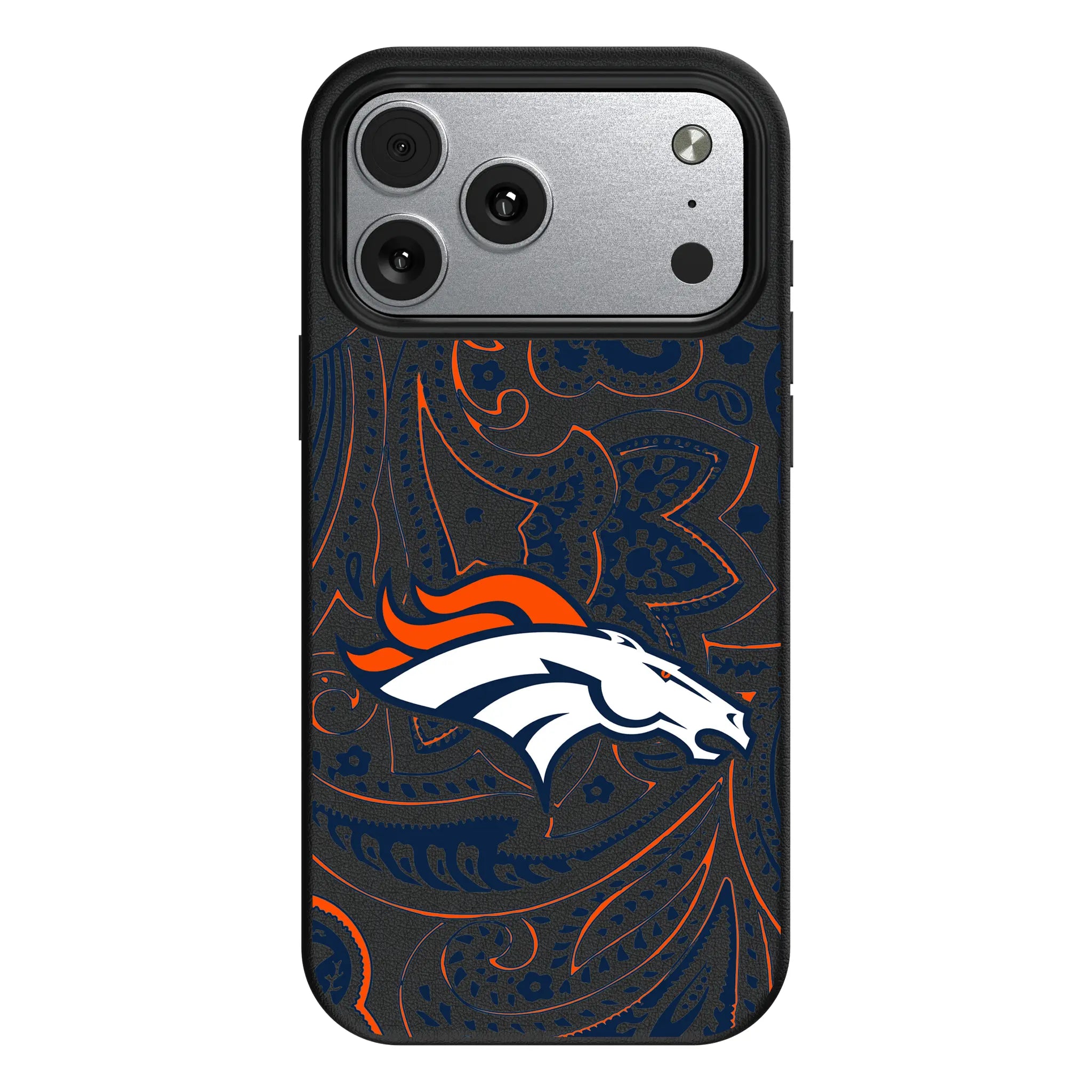 Denver Broncos Paisley iPhone MagSafe Compatible Phone Case for Apple iPhone#Device_iPhone 17 Pro Max