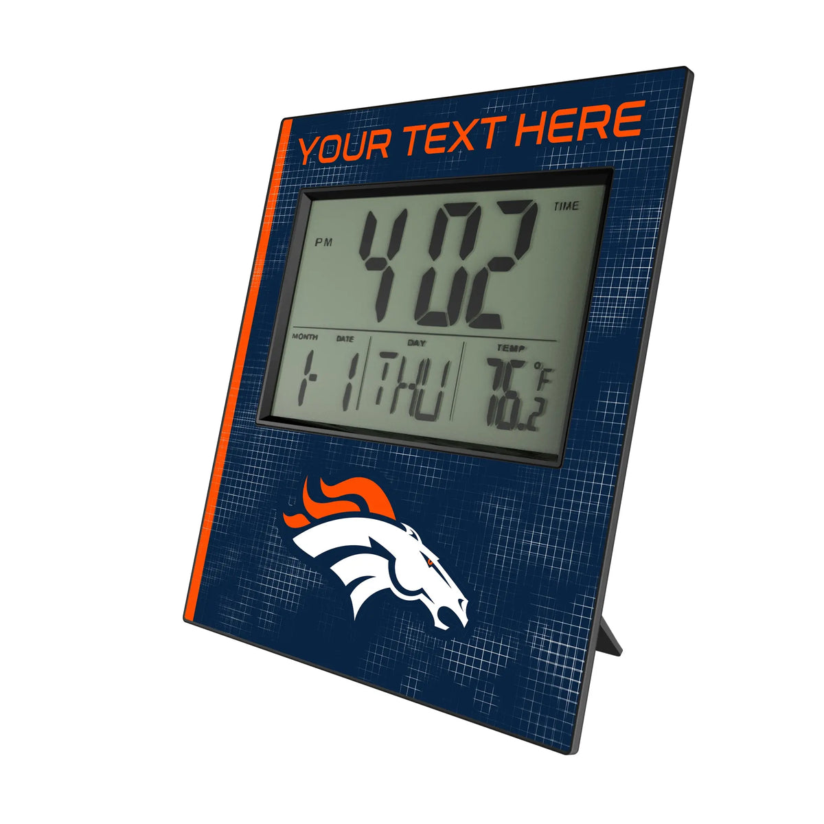 Denver Broncos Personalized Hatch Wall Clock