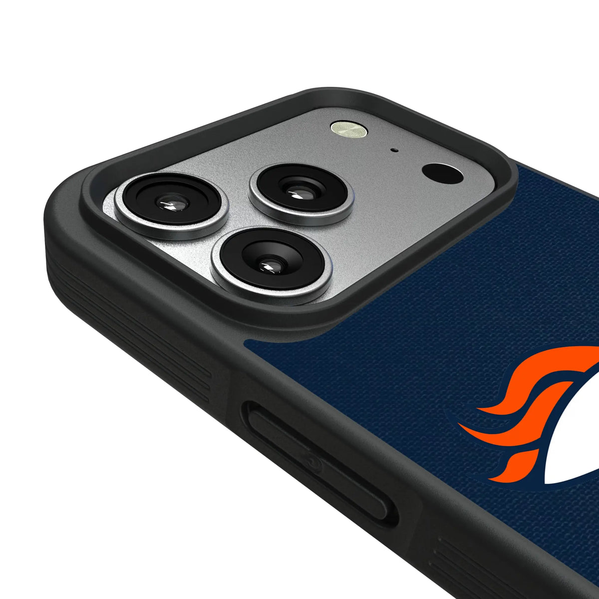 Denver Broncos Personalized Stripe iPhone Bump Phone Case for Apple iPhone - Detail#Device_iPhone 17 Pro