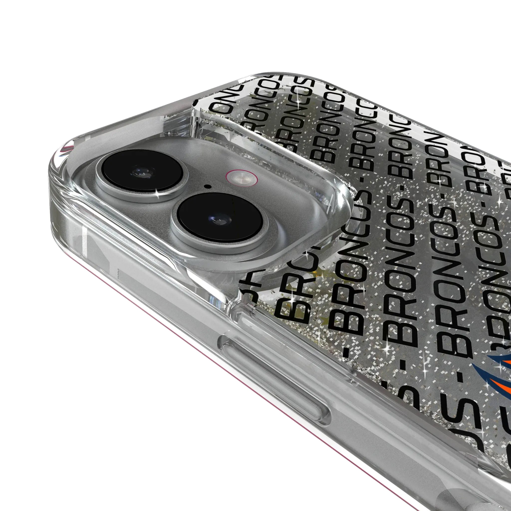 Denver Broncos Personalized Tilt iPhone Glitter Phone Case for Apple iPhone - Detail