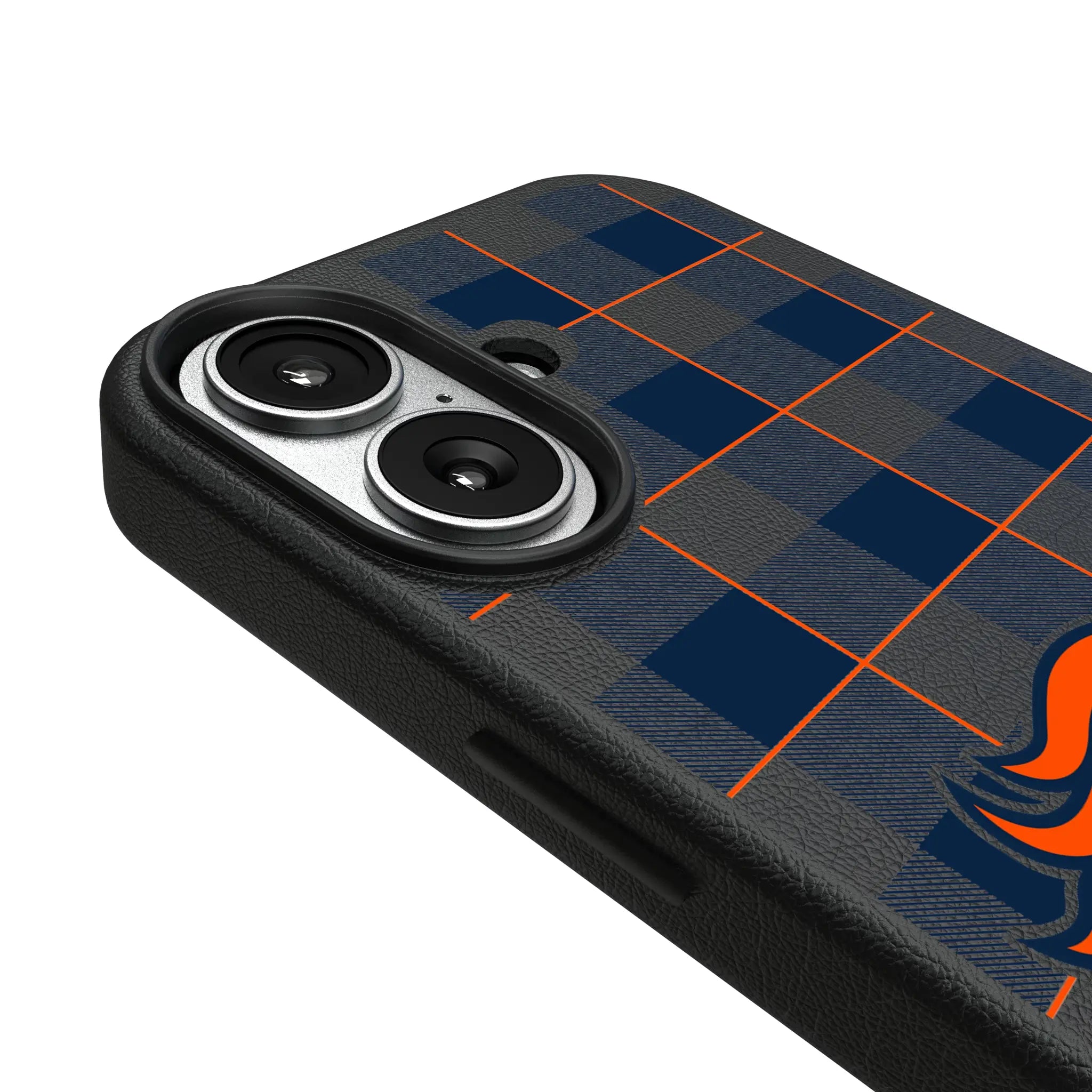 Denver Broncos Plaid iPhone MagSafe Compatible Phone Case for Apple iPhone - Detail#Device_iPhone 17
