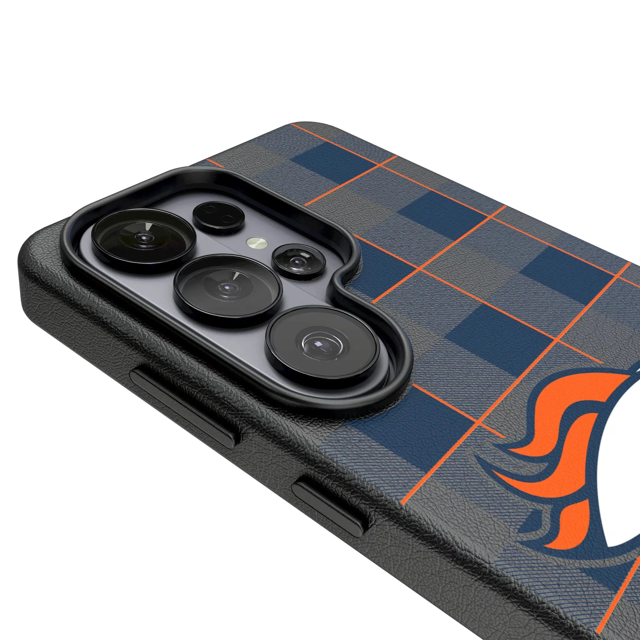 Denver Broncos Plaid Galaxy MagSafe Compatible Phone Case for Samsung Galaxy - Detail#Device_Galaxy S26 Ultra