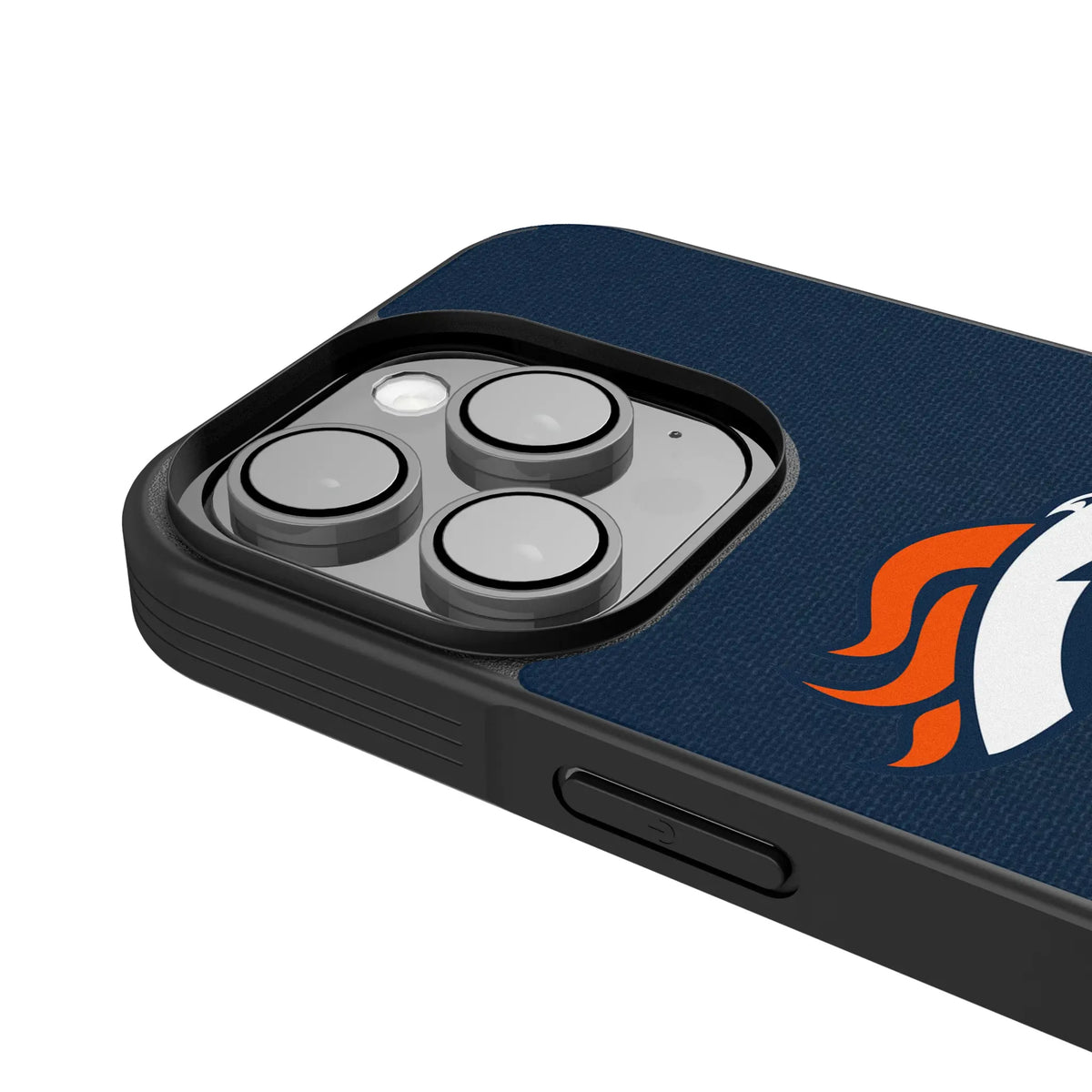 Denver Broncos Stripe iPhone Bump Phone Case for Apple iPhone - Detail