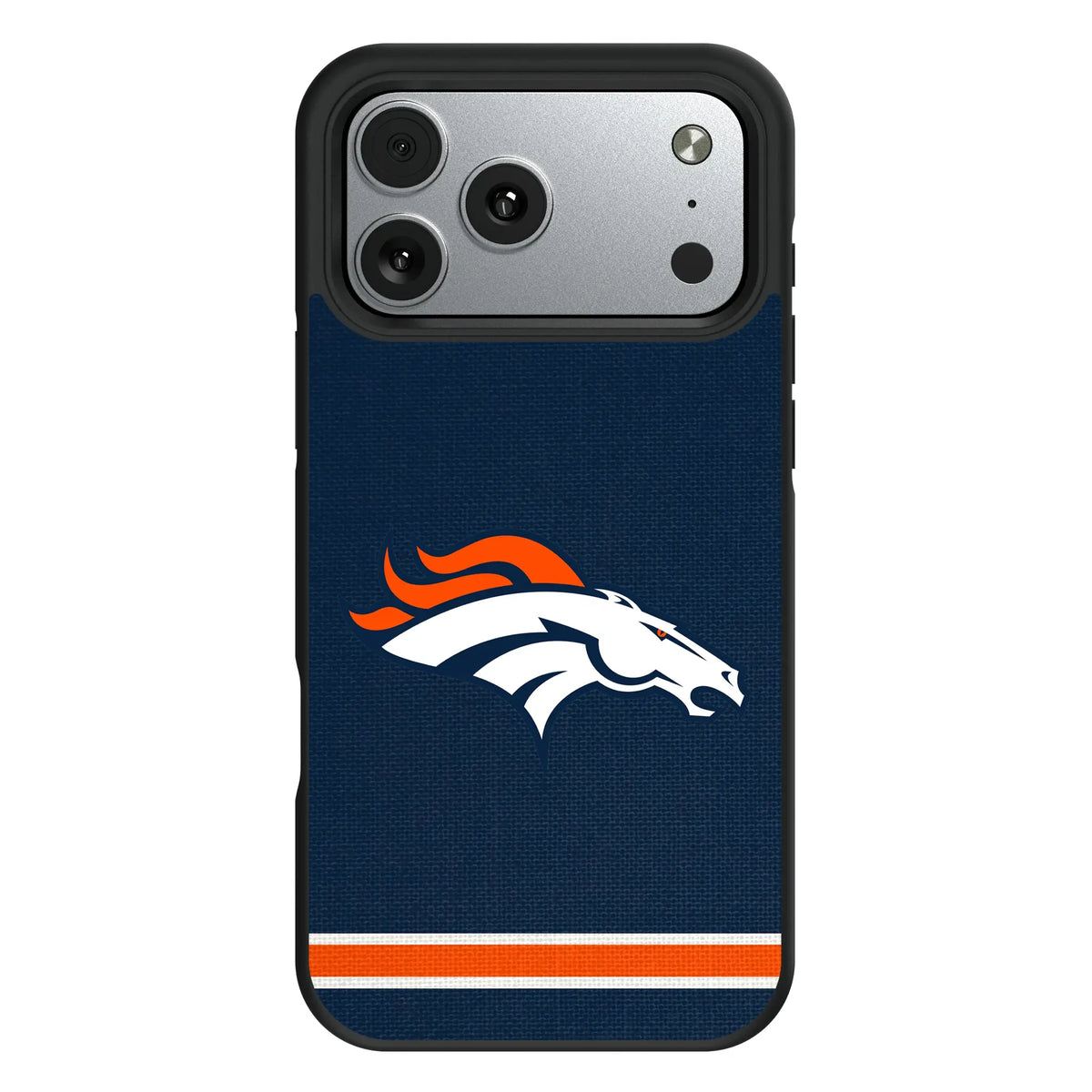 Denver Broncos Stripe iPhone Bump Phone Case for Apple iPhone#Device_iPhone 17 Pro Max