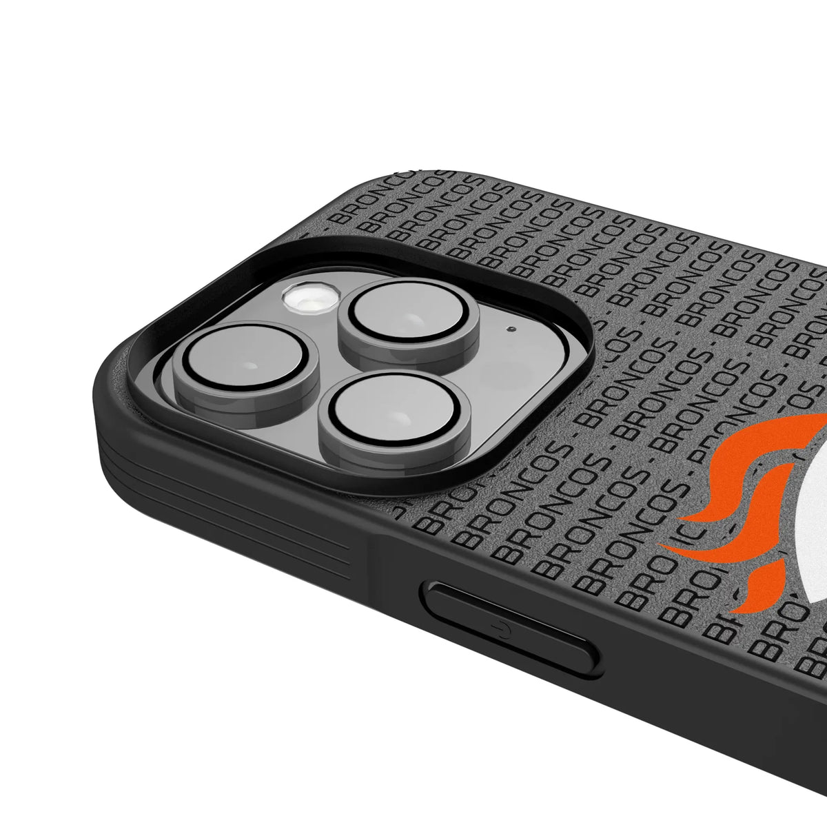 Denver Broncos Text Backdrop iPhone Bump Phone Case for Apple iPhone - Detail