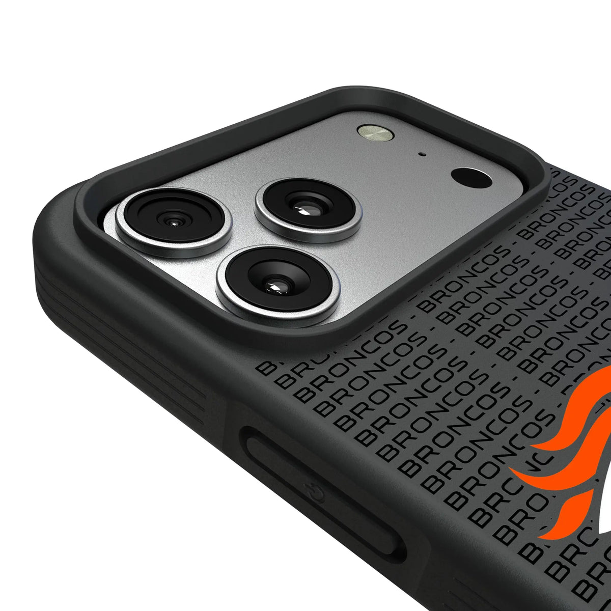 Denver Broncos Text Backdrop iPhone Bump Phone Case for Apple iPhone - Detail#Device_iPhone 17 Pro Max