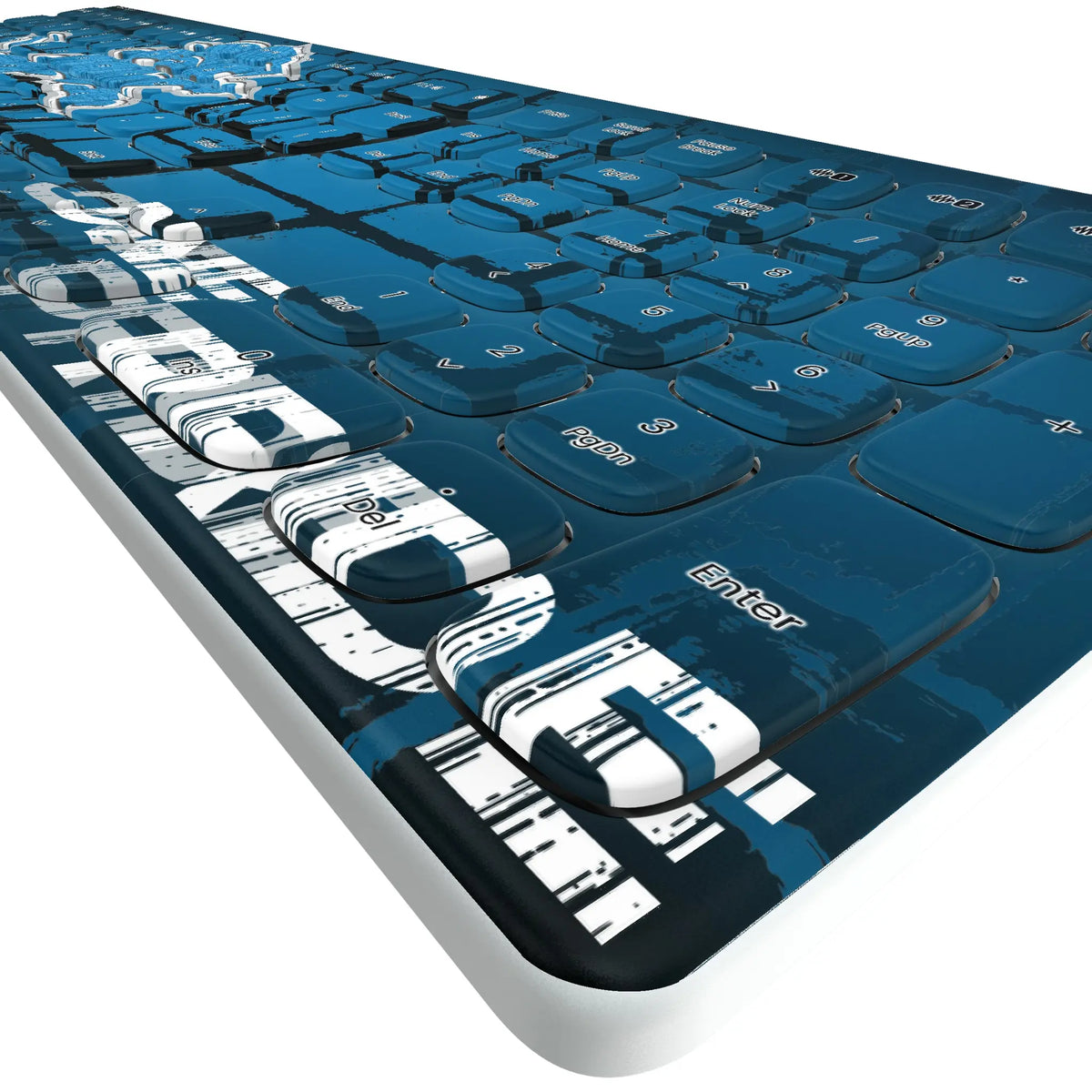 Detroit Lions Brick KKB605 Curved Wireless Keyboard - Detail