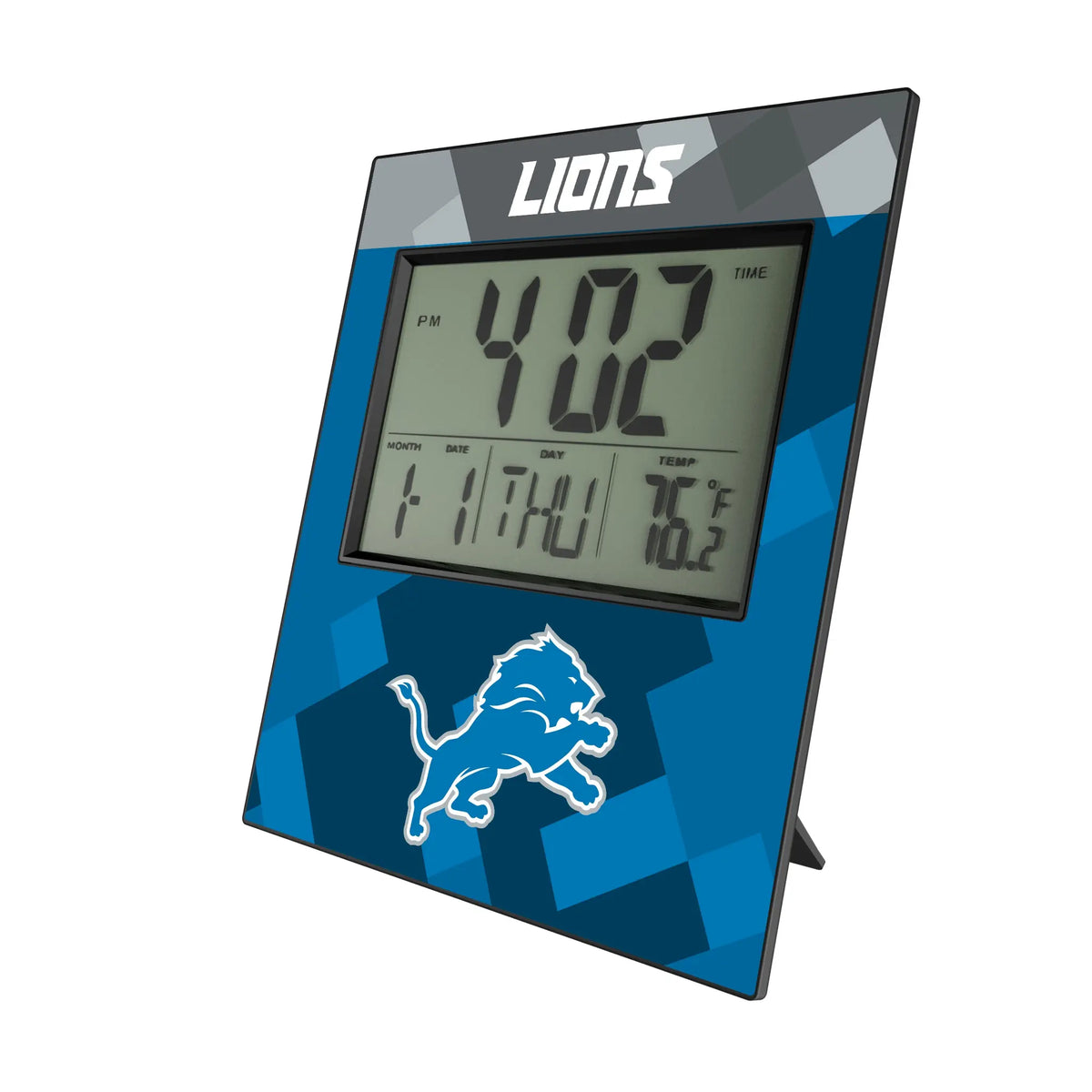 Detroit Lions Color Block Wall Clock