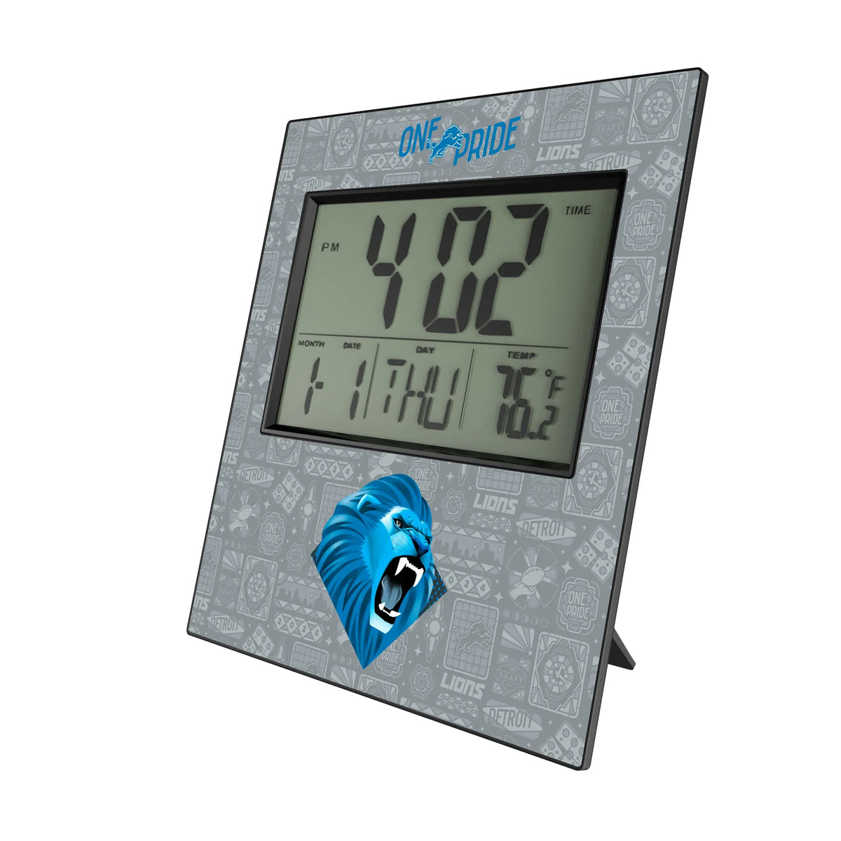 Detroit Lions Deco Wall Clock