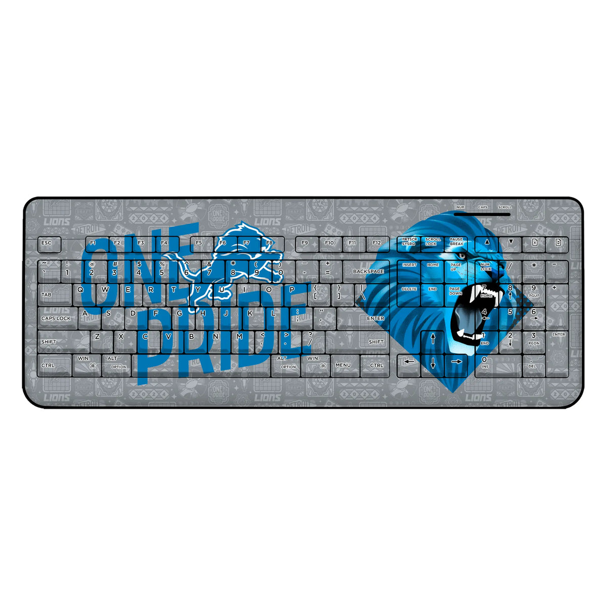 Detroit Lions Deco Wireless USB Keyboard