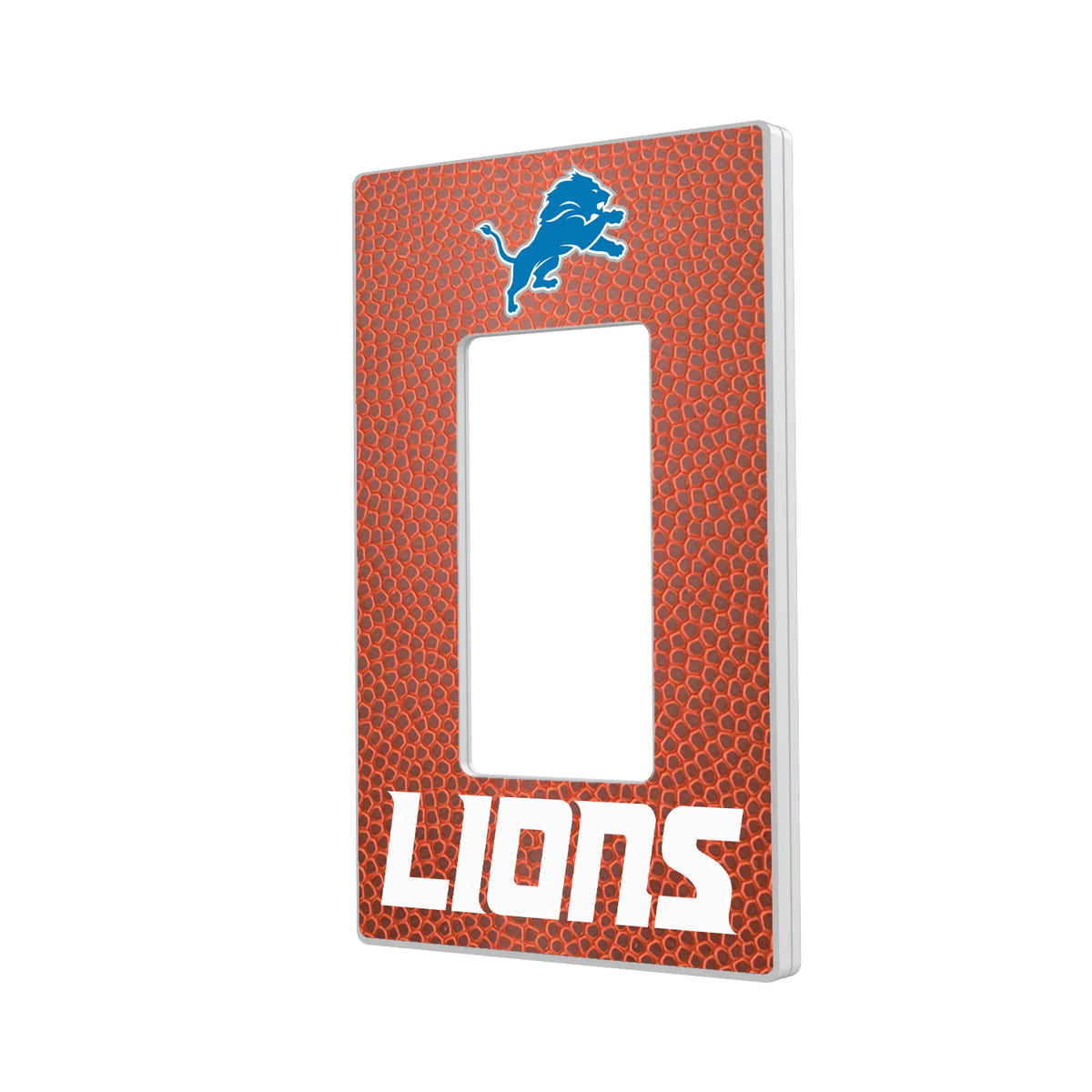 Detroit Lions Football Hidden-Screw Light Switch Plate#Style_Single Rocker