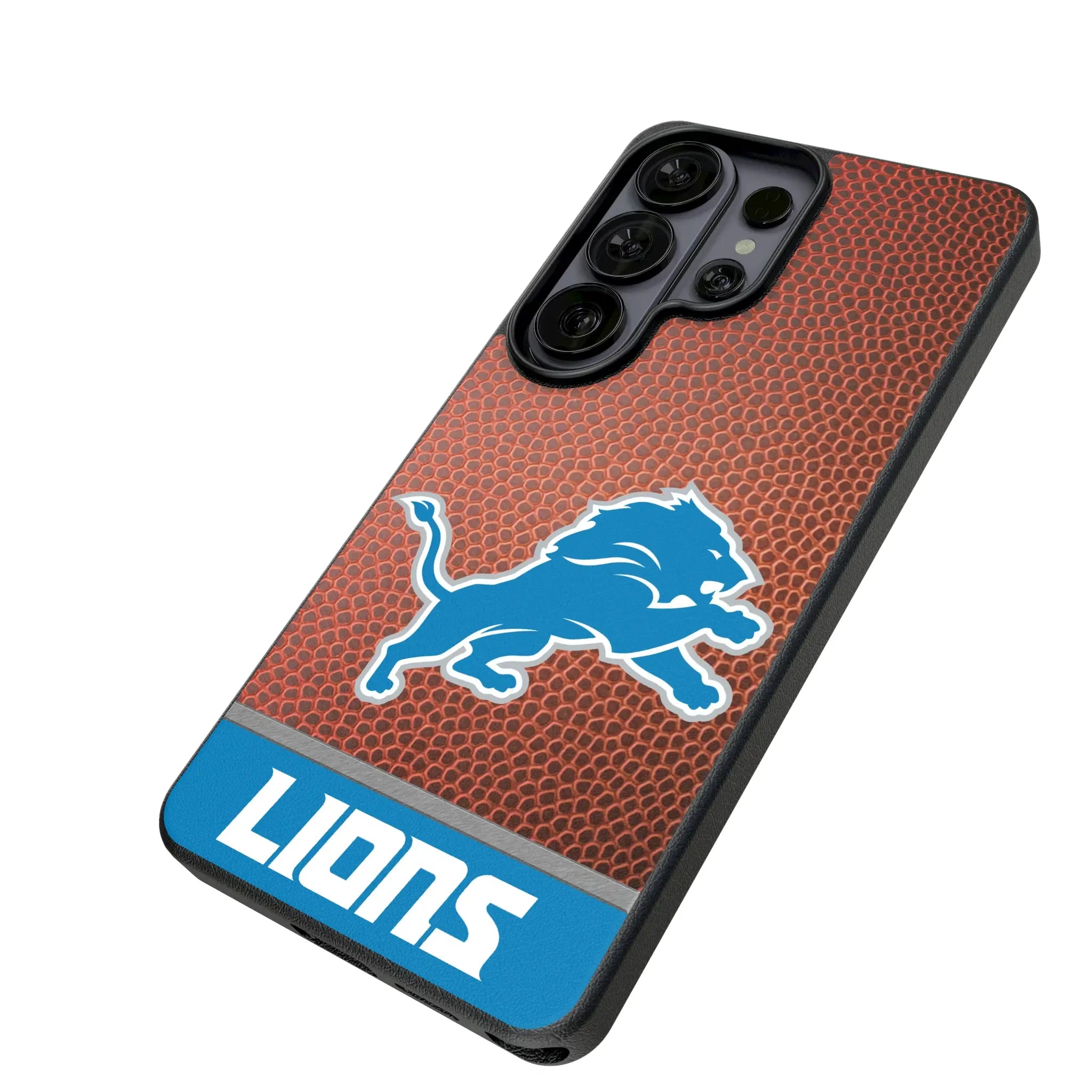 Detroit Lions Football Wordmark Galaxy MagSafe Compatible Phone Case for Samsung Galaxy - Isometric View#Device_Galaxy S26 Ultra