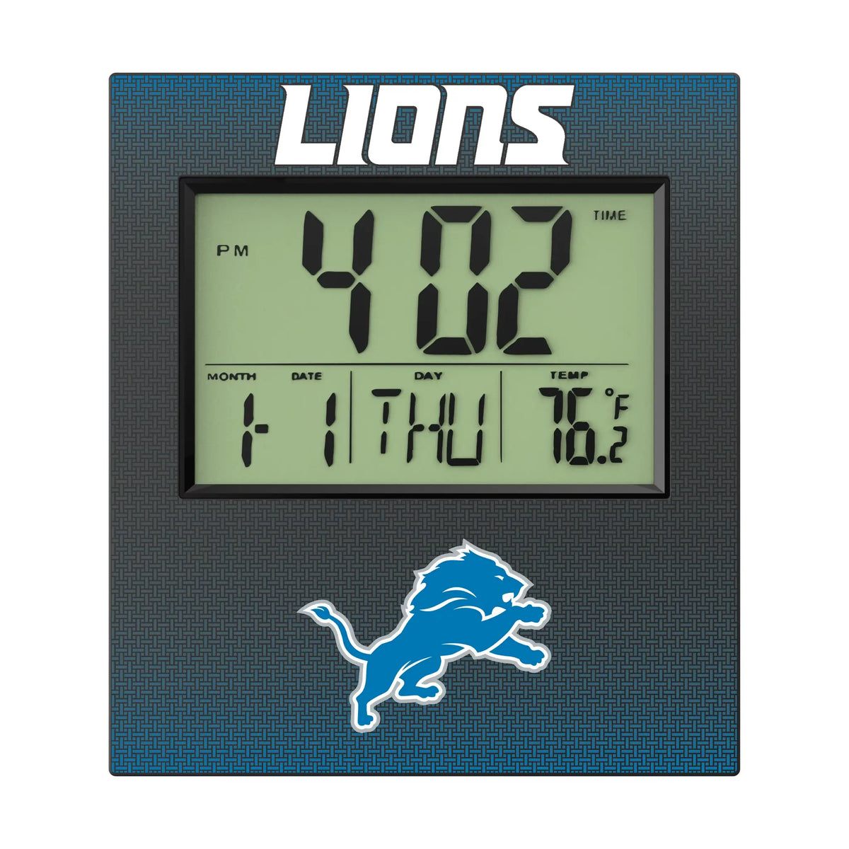 Detroit Lions Linen Wall Clock
