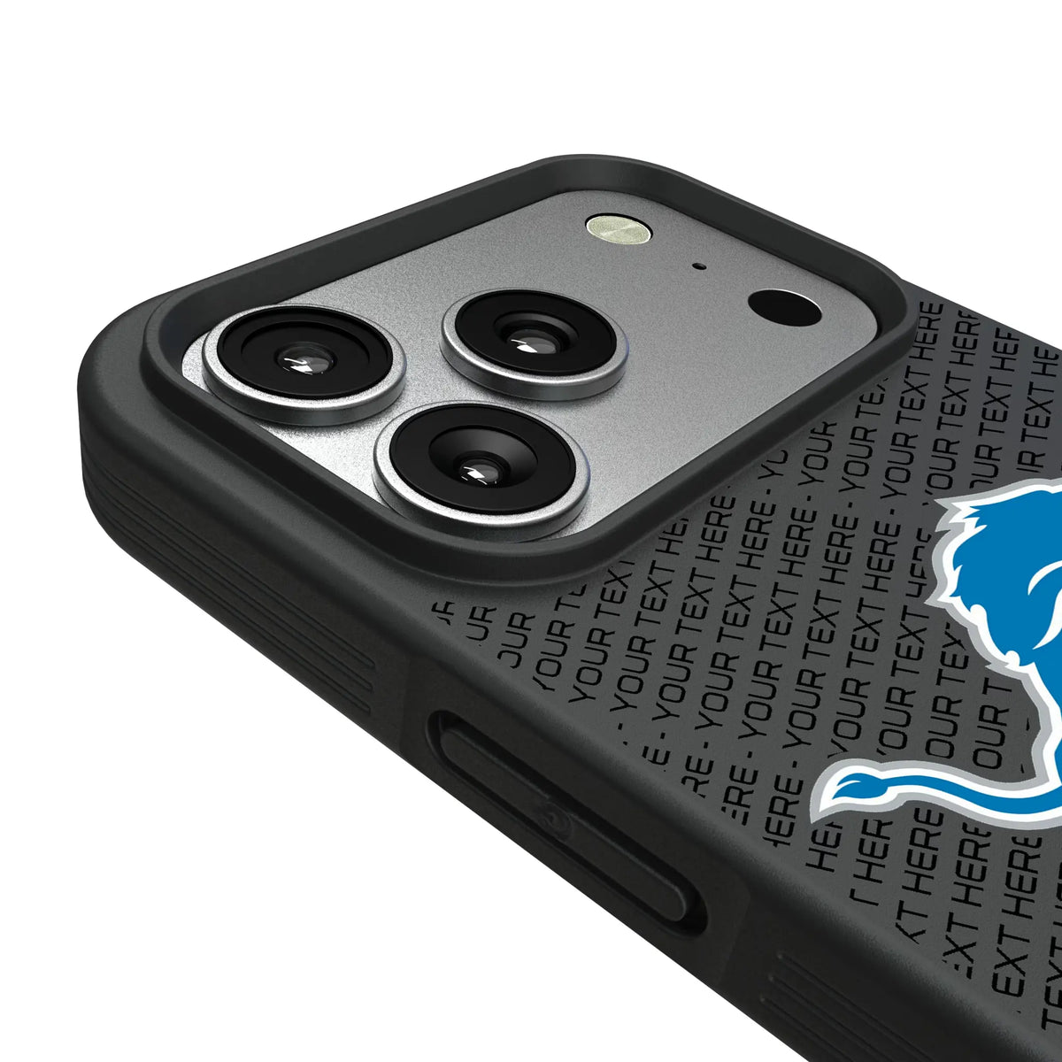 Detroit Lions Personalized EndZone Plus iPhone Bump Phone Case for Apple iPhone - Detail#Device_iPhone 17 Pro