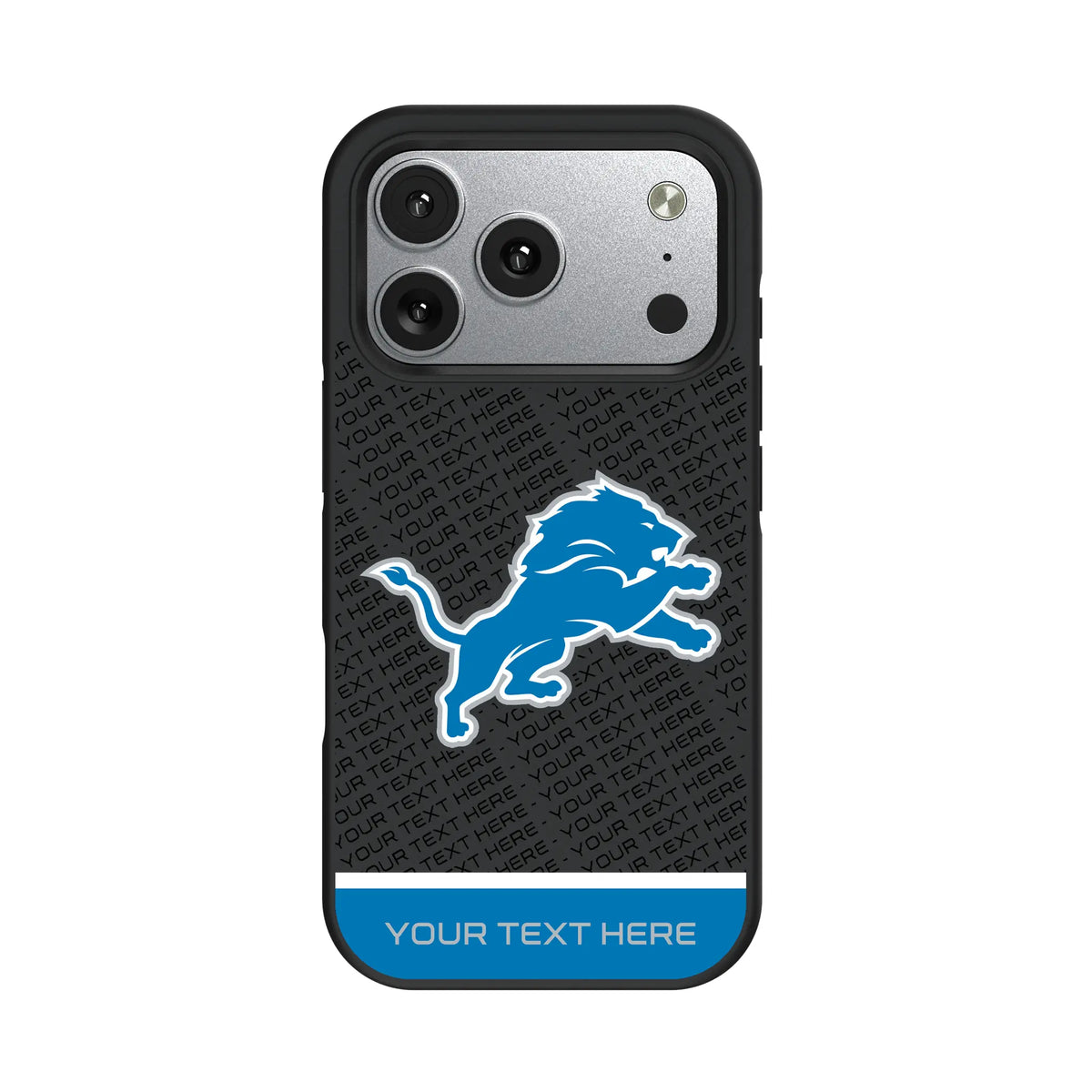 Detroit Lions Personalized EndZone Plus iPhone Bump Phone Case for Apple iPhone#Device_iPhone 17 Pro