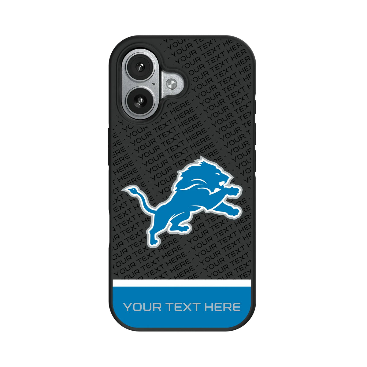 Detroit Lions Personalized EndZone Plus iPhone Bump Phone Case for Apple iPhone#Device_iPhone 17