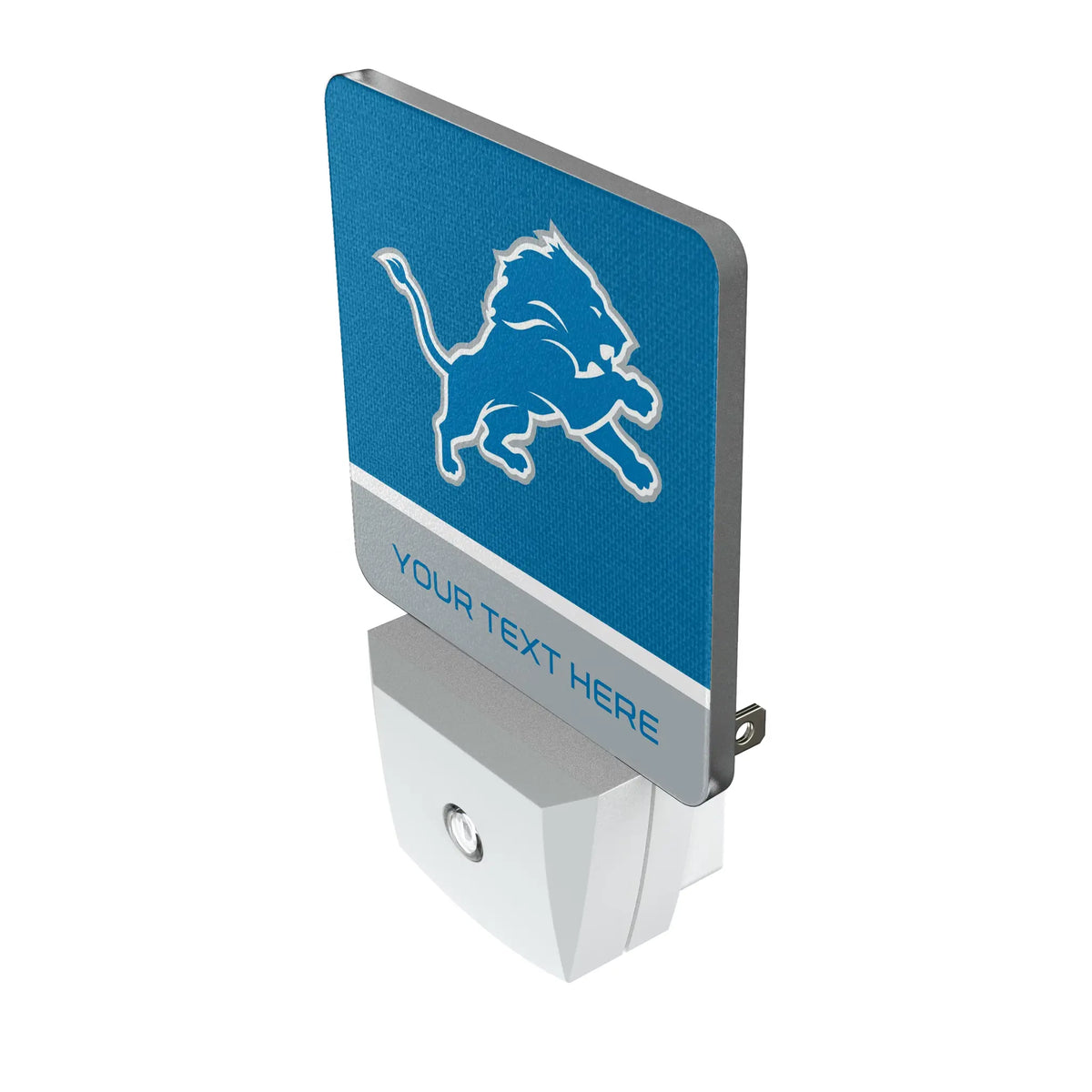 Detroit Lions Personalized Endzone Solid Night Light 2-Pack - Isometric View