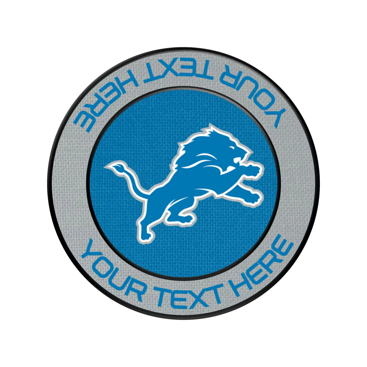 Detroit Lions Personalized Endzone Solid Popsockets Round Magnetic