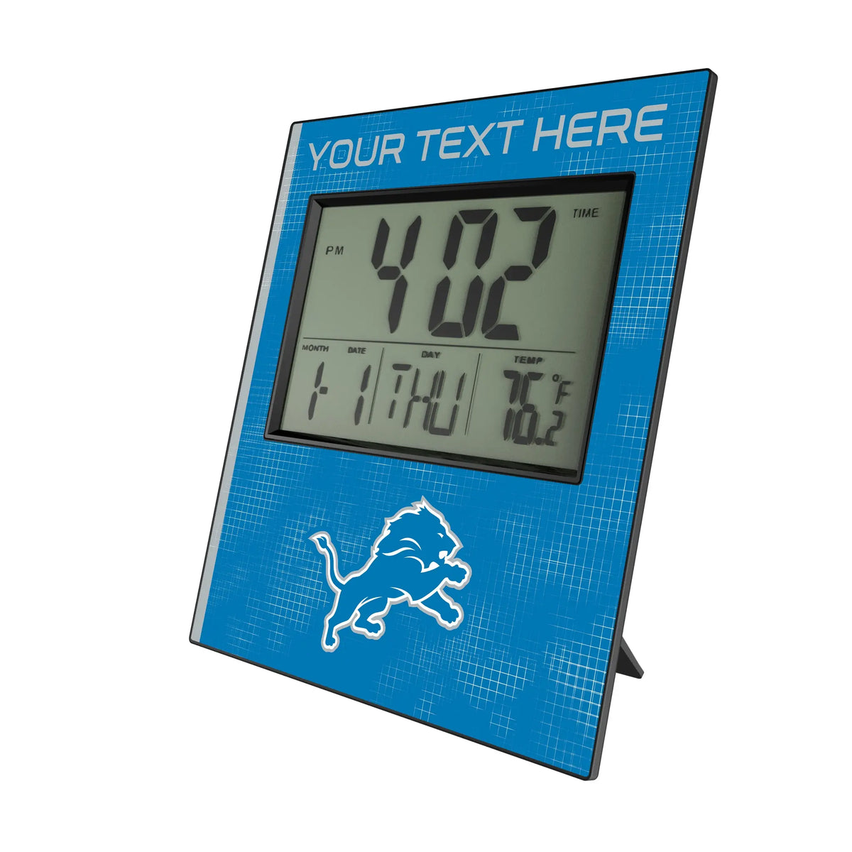 Detroit Lions Personalized Hatch Wall Clock