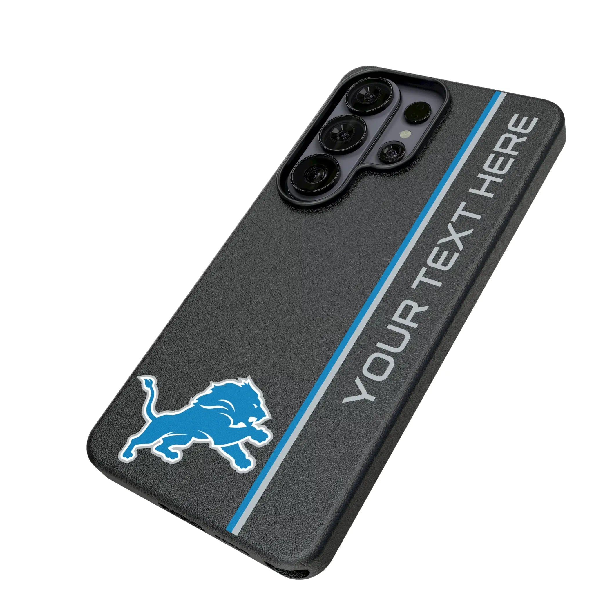 Detroit Lions Personalized Sidebard Galaxy MagSafe Compatible Phone Case for Samsung Galaxy - Isometric View#Device_Galaxy S26 Ultra