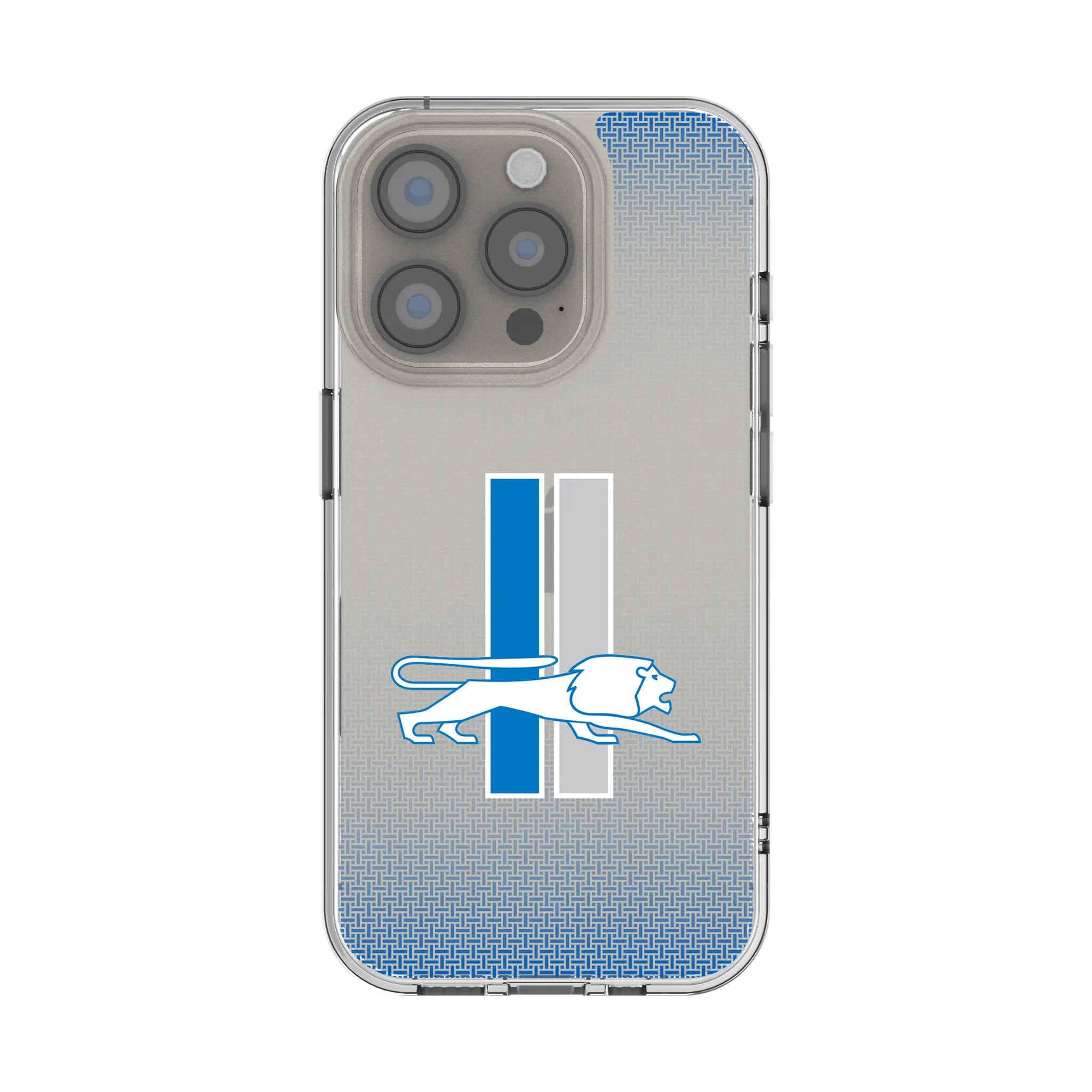 Detroit Lions Retro Linen iPhone Clear Phone Case for Apple iPhone