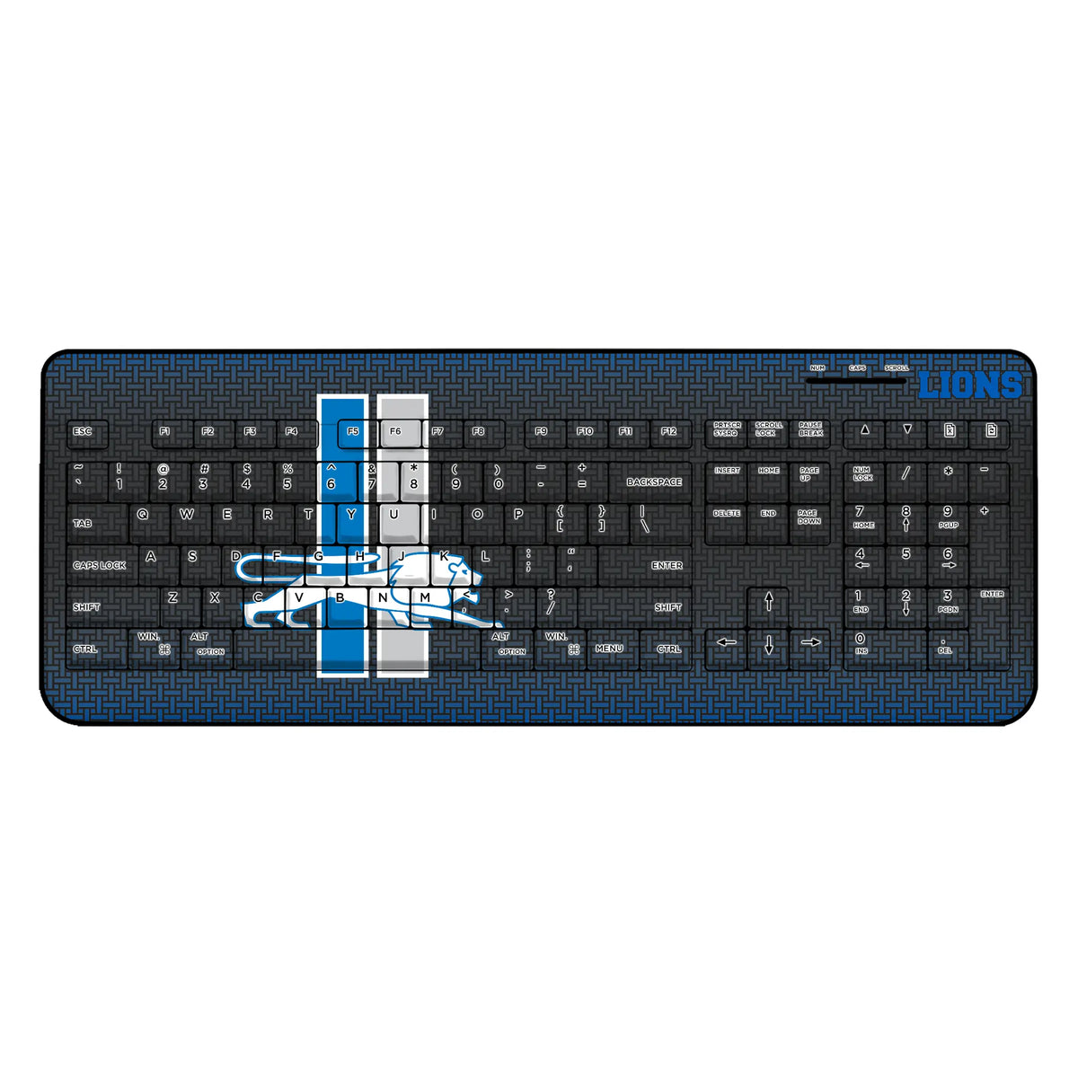 Detroit Lions Retro Linen Wireless USB Keyboard