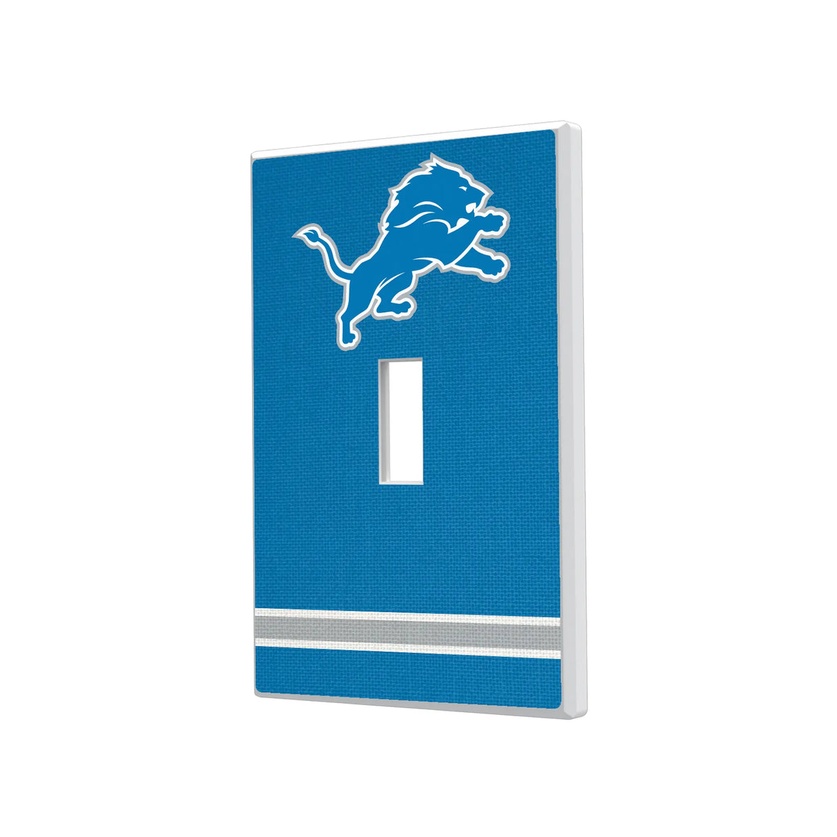 Detroit Lions Stripe Hidden-Screw Light Switch Plate#Style_Single Toggle