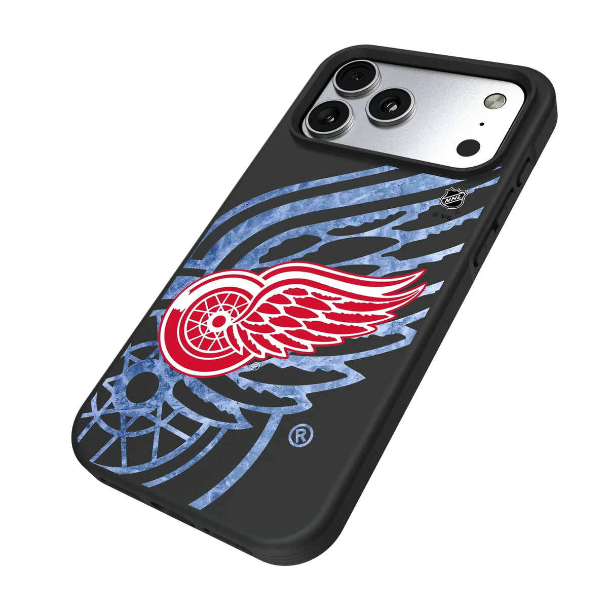 Detroit Red Wings Ice Tilt iPhone Bump Phone Case for Apple iPhone - Isometric View#Device_iPhone 17 Pro Max
