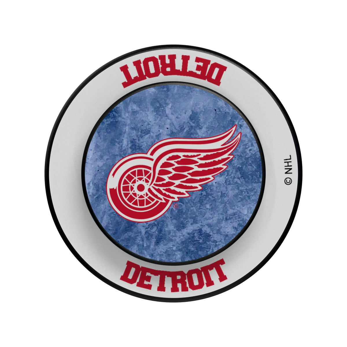 Detroit Red Wings Ice Wordmark Popsockets Round Magnetic