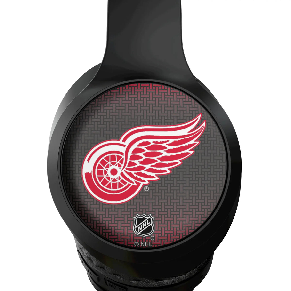 Detroit Red Wings Linen Wireless Over-Ear Headphones With Case - Detail