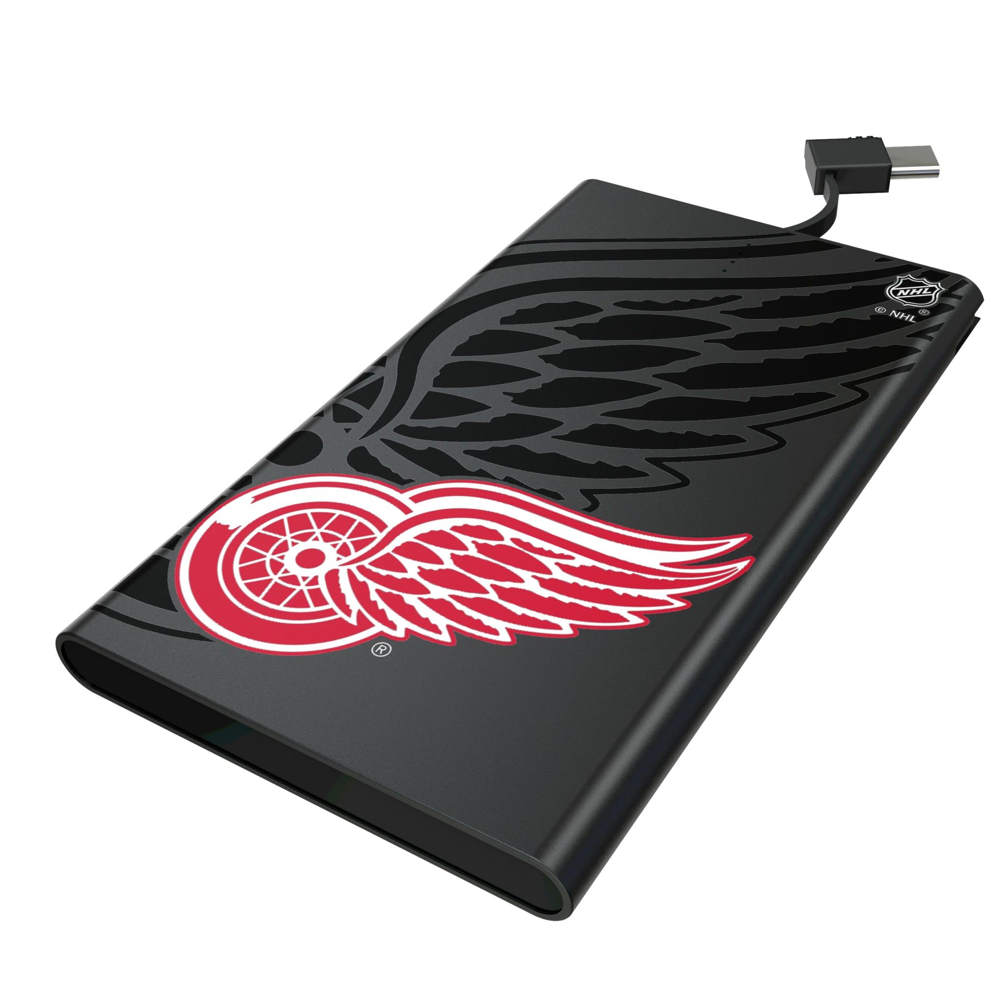 Detroit Red Wings Monocolor Tilt 5000mAh Flat Powerbank