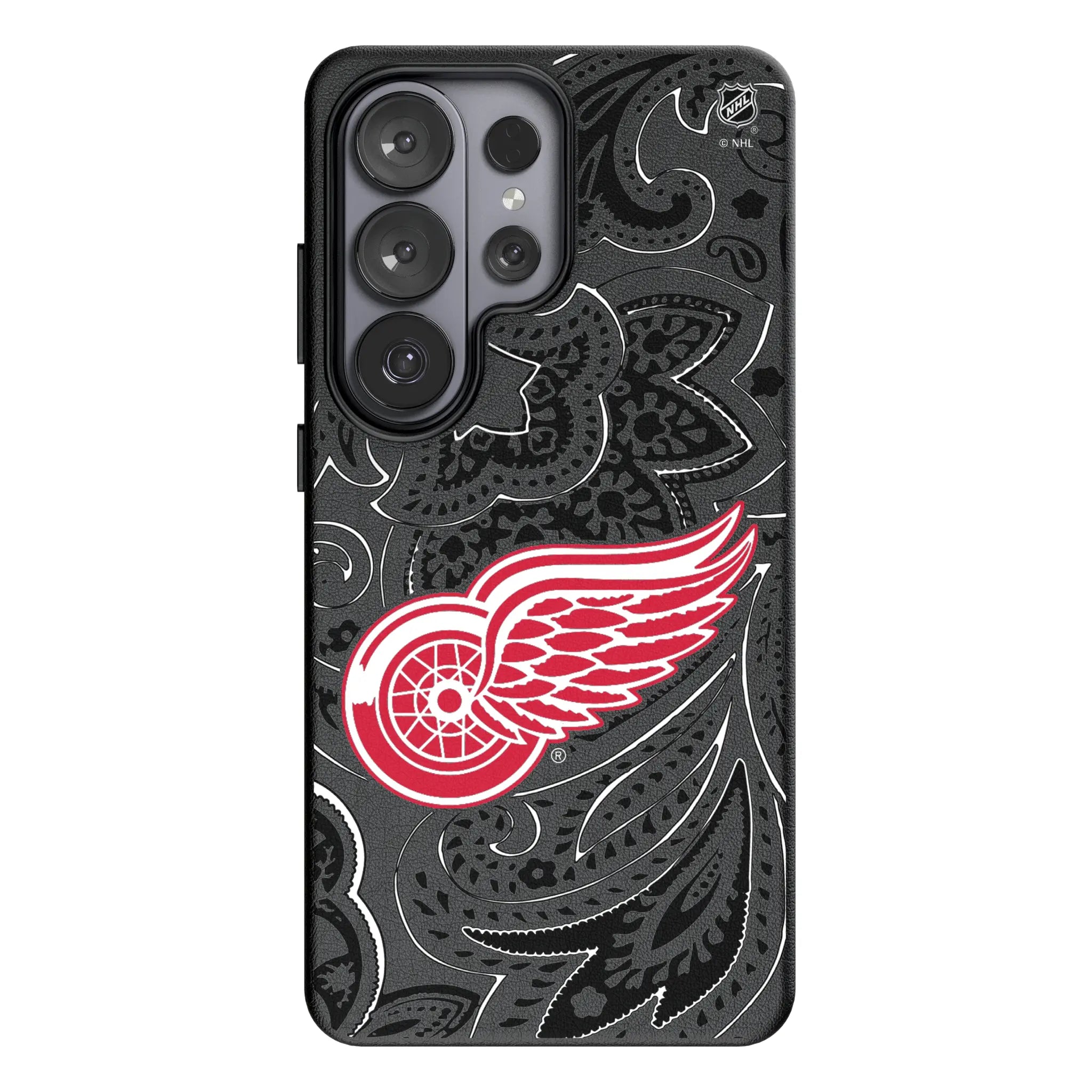 Detroit Red Wings Paisley Galaxy MagSafe Compatible Phone Case for Samsung Galaxy#Device_Galaxy S26 Ultra