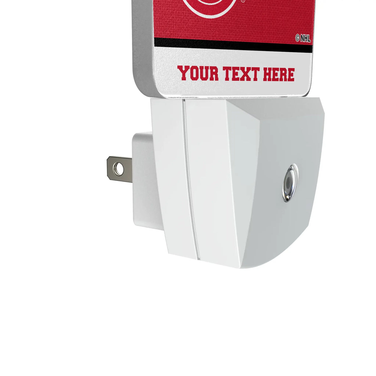 Detroit Red Wings Personalized Endzone Solid Night Light 2-Pack - Detail