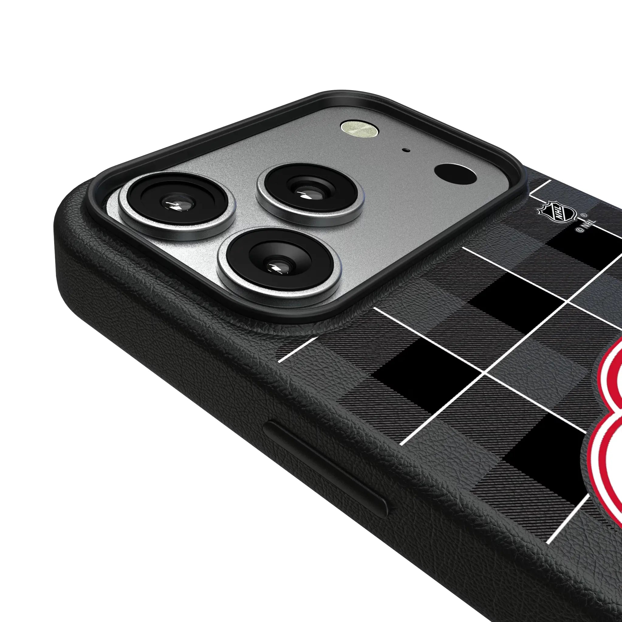 Detroit Red Wings Plaid iPhone MagSafe Compatible Phone Case for Apple iPhone - Detail#Device_iPhone 17 Pro