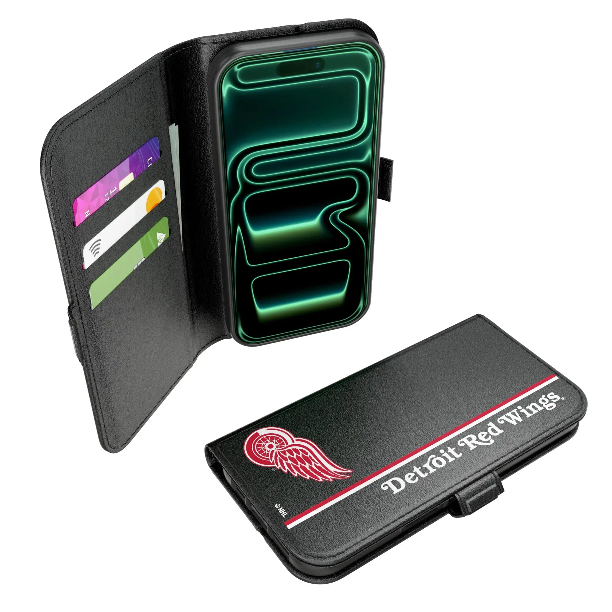 Detroit Red Wings Sidebar iPhone Folio Phone Case for Apple iPhone#Device_iPhone 17