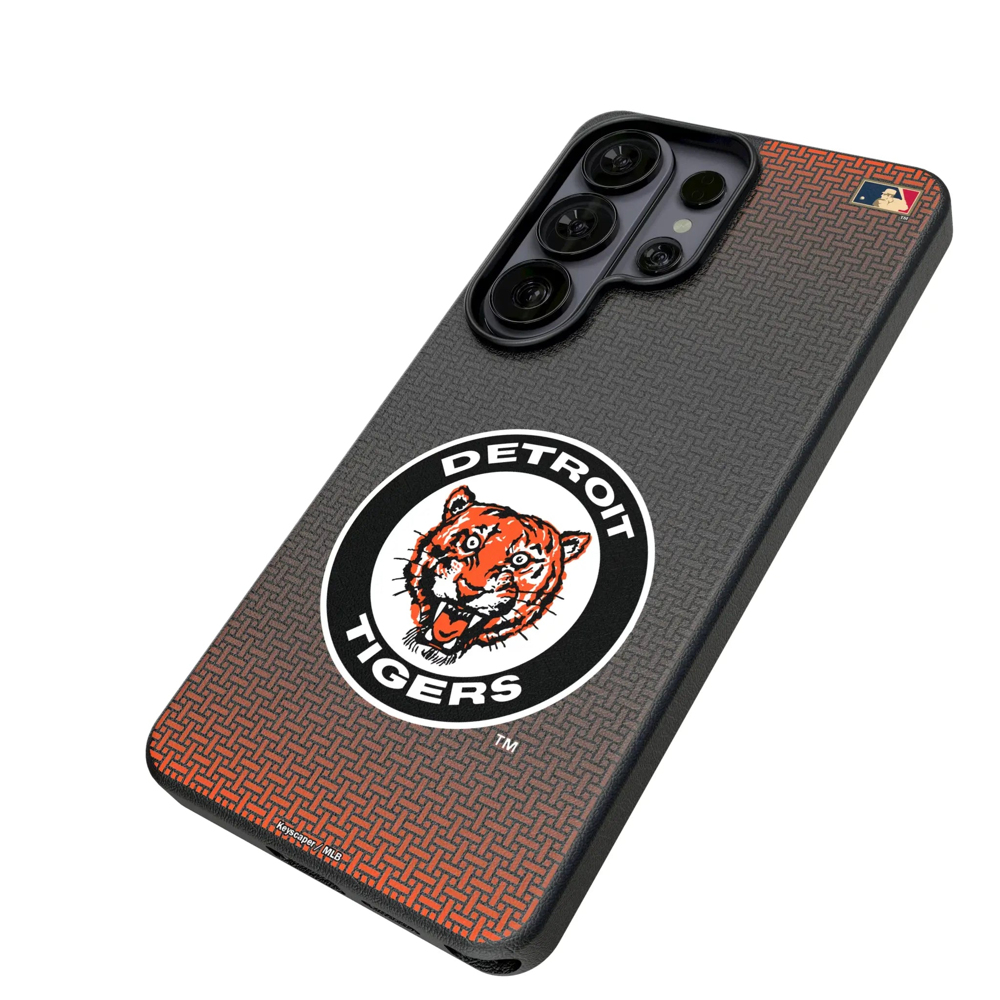 Detroit Tigers 1961-1963 - Cooperstown Collection Linen Galaxy MagSafe Compatible Phone Case for Samsung Galaxy - Isometric View#Device_Galaxy S26 Ultra